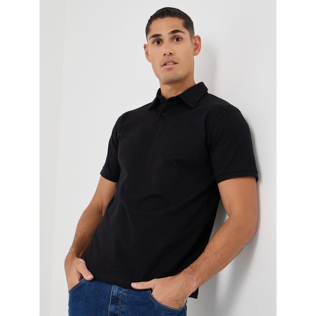 Styli Solid Smart Stretch Cotton Polo T-Shirt-men-clothing-tshirtsandpolos-polos-image-1