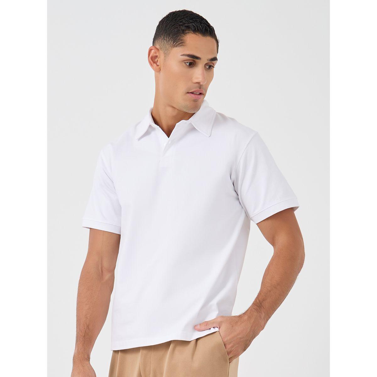 Styli Solid Smart Stretch Cotton Polo T-Shirt-men-clothing-tshirtsandpolos-polos-image-1