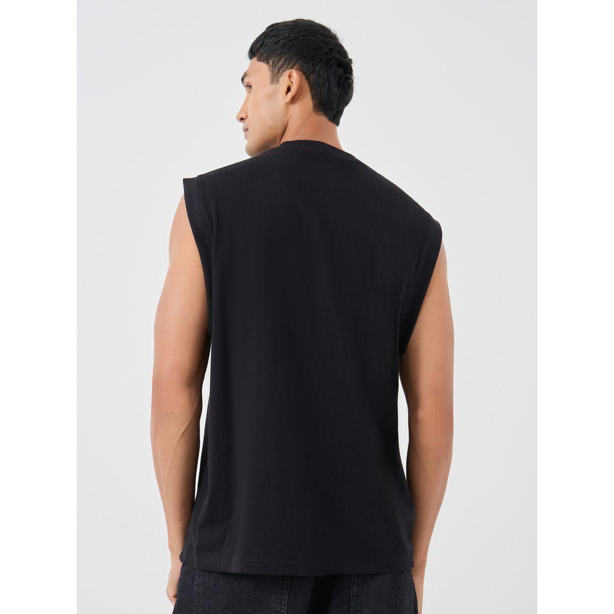 تيشيرت كت منسوج مزين بشارة-men-clothing-tshirtsandpolos-tshirts-image-5