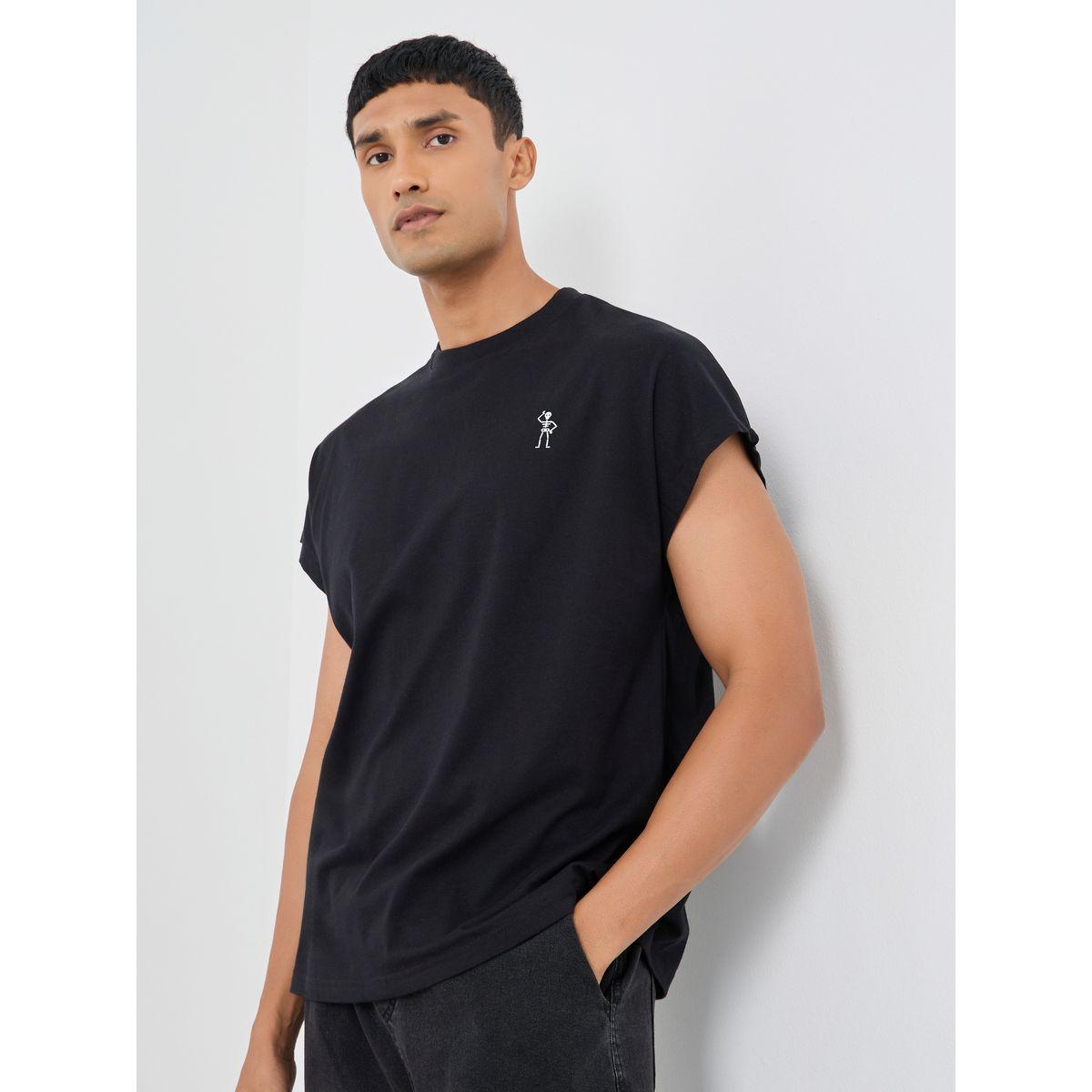 Styli Minimal Print Crew Neck T-Shirt-men-clothing-tshirtsandpolos-tshirts-image-1