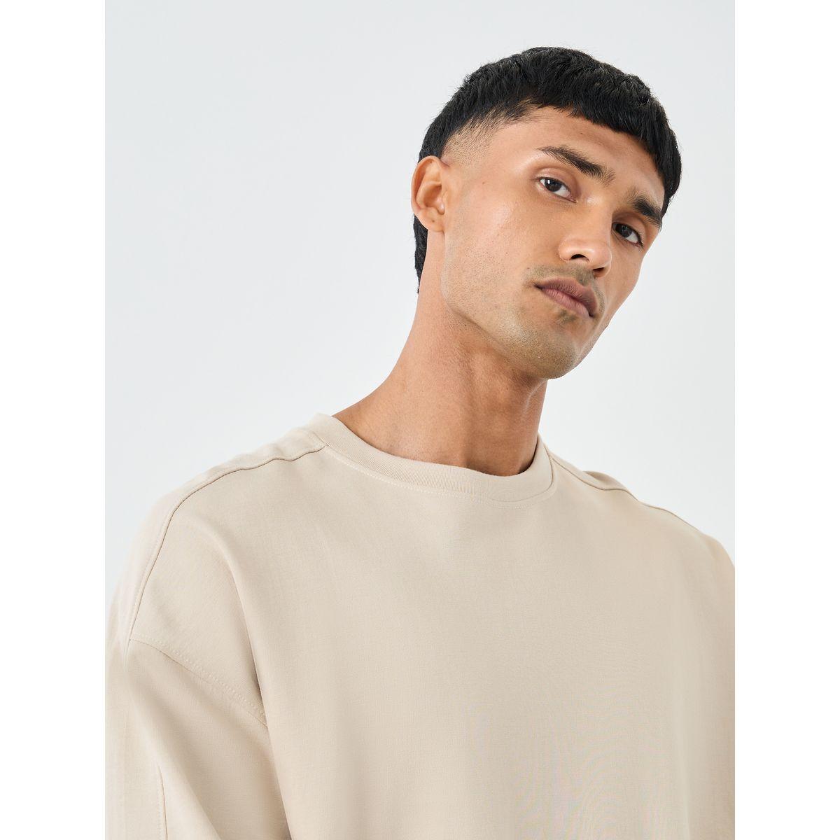 Styli Shoulder Panel Detail Crew Neck Boxy Fit T-Shirt-men-clothing-tshirtsandpolos-tshirts-image-3