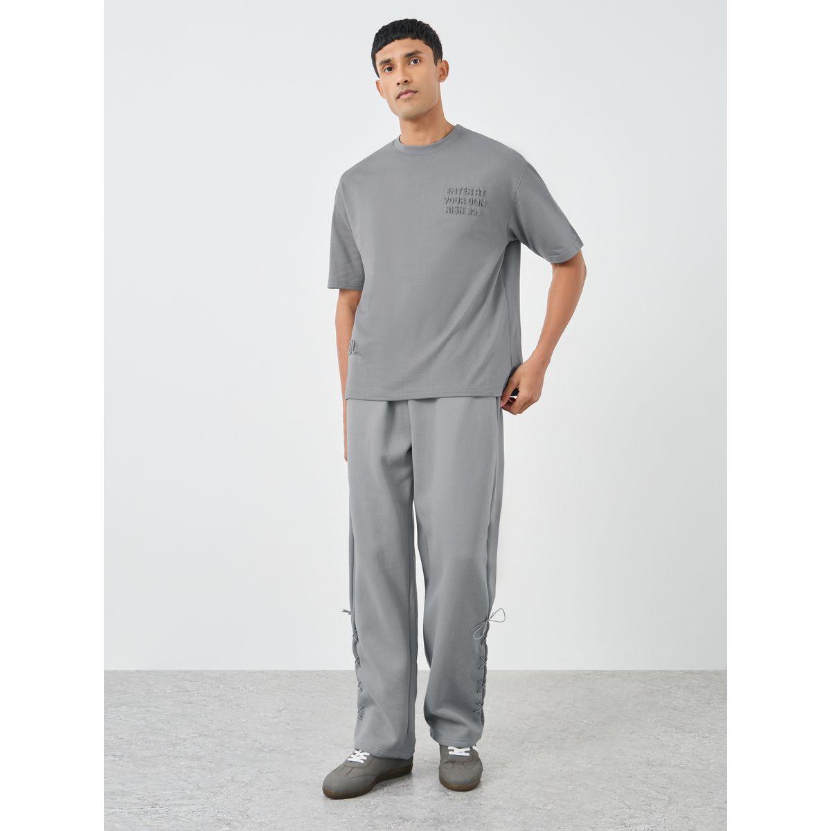 Styli Embossed Print Terry Oversized T-Shirt-men-clothing-tshirtsandpolos-tshirts-image-2