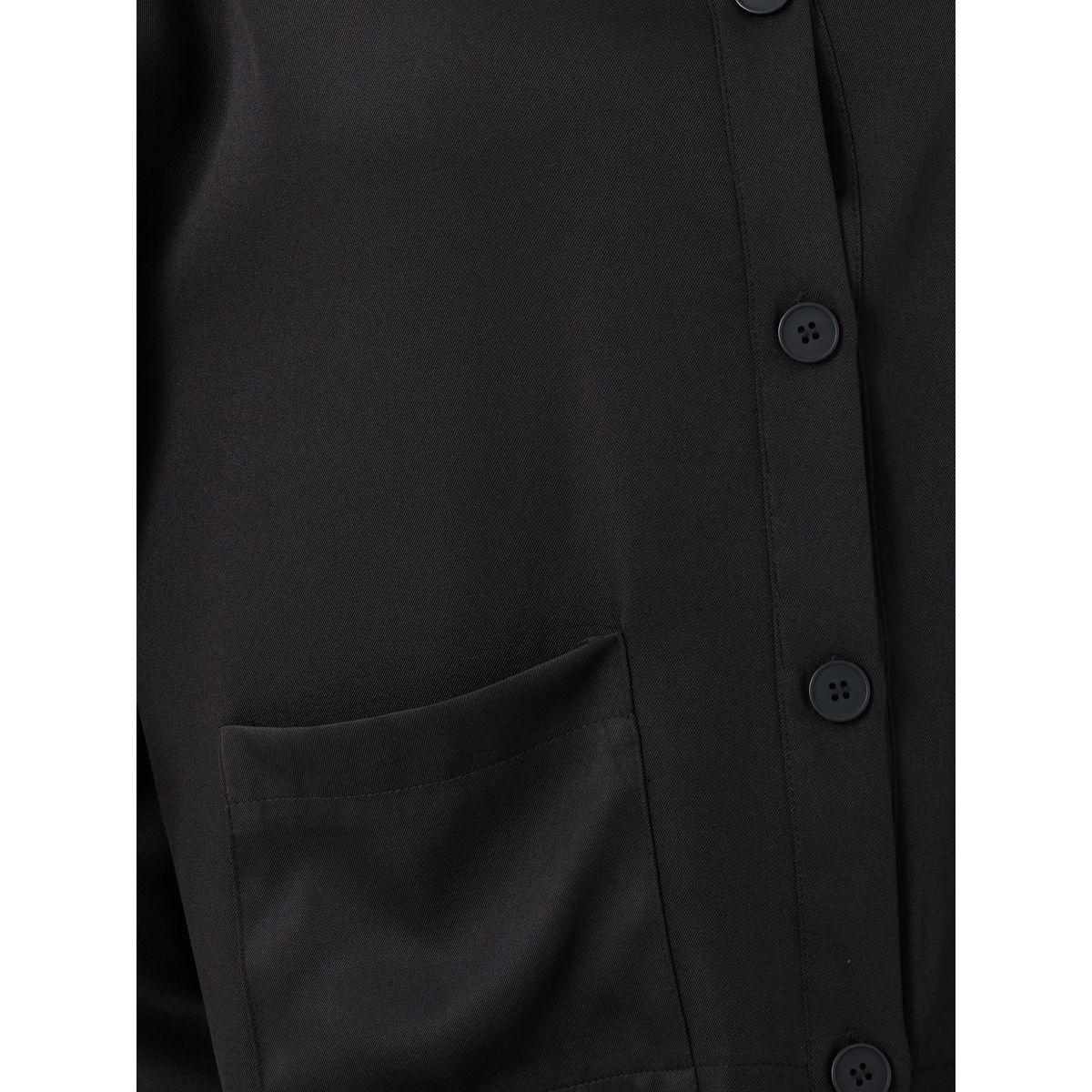 Styli Solid Button Front Boxy Fit Jacket with Patch Pockets-women-winterwear-coatsandjackets-jackets-image-4