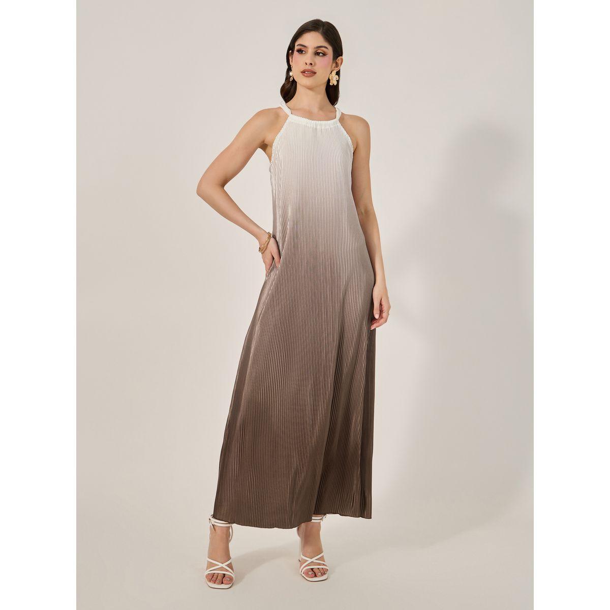 فستان طويل بلا أكمام مع ياقة هولتر-women-clothing-dresses-image-2