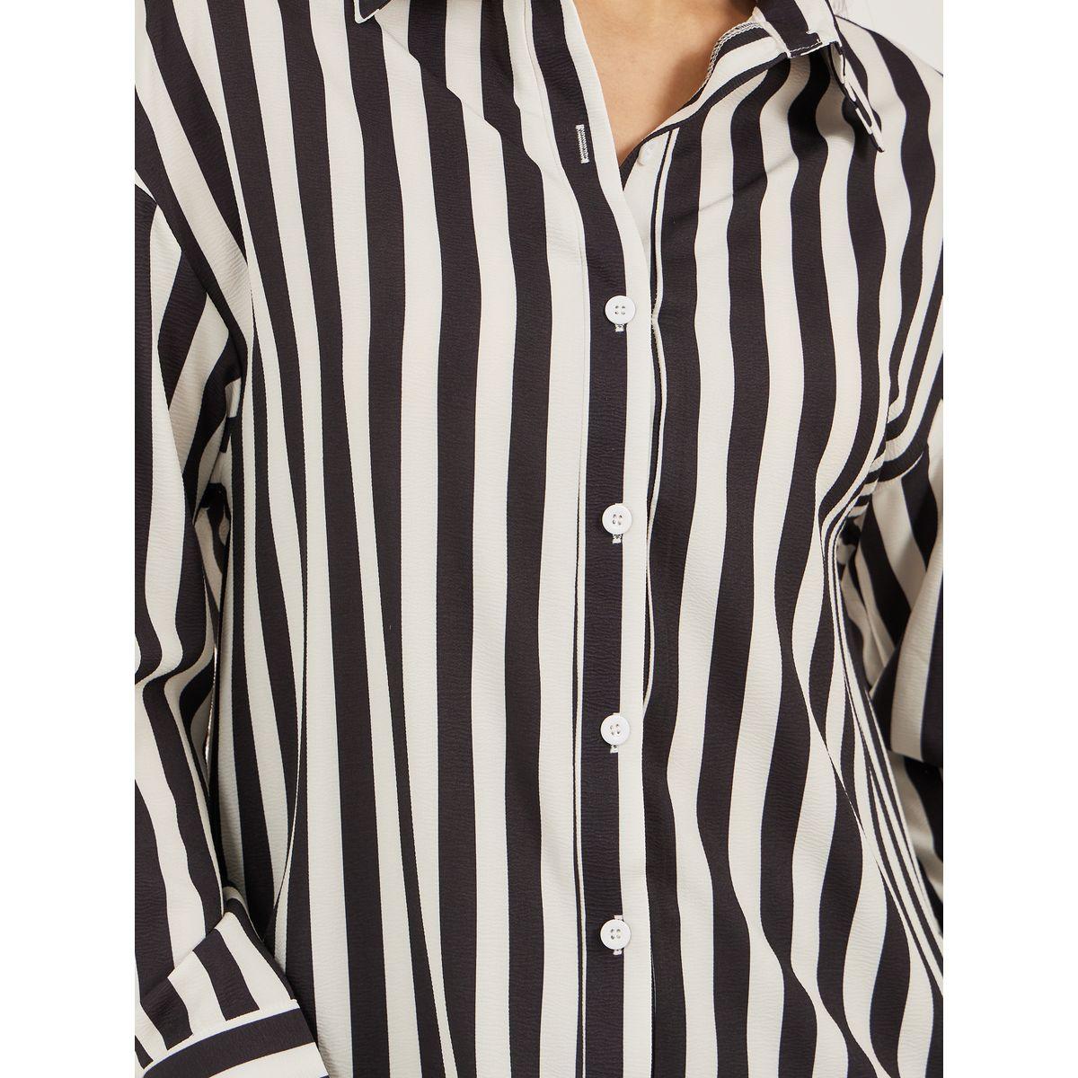 Styli Women Striped Long Sleeve Regular Fit Shirt-women-clothing-shirtsandblouses-shirts-image-4