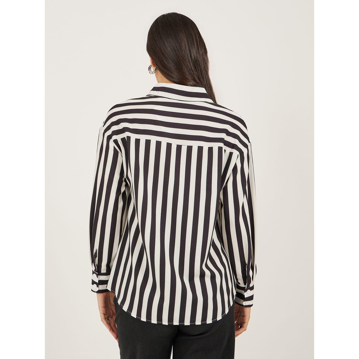 Styli Women Striped Long Sleeve Regular Fit Shirt-women-clothing-shirtsandblouses-shirts-image-5