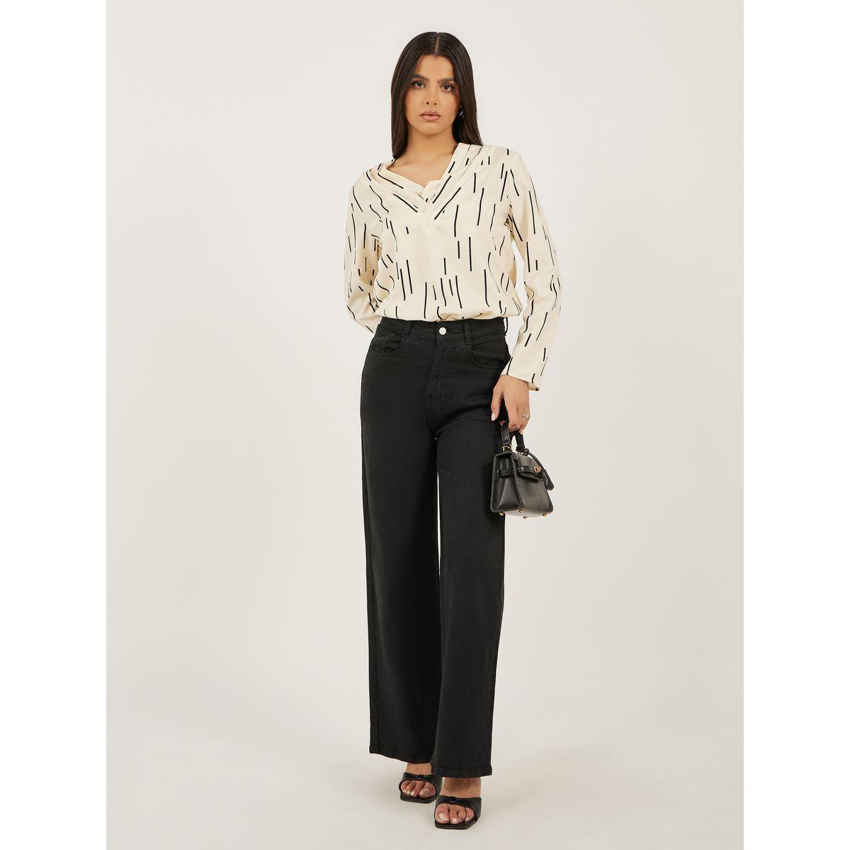 بلوزة مطبعة بالكامل مع أكمام طويلة-women-clothing-shirtsandblouses-blouses-image-3