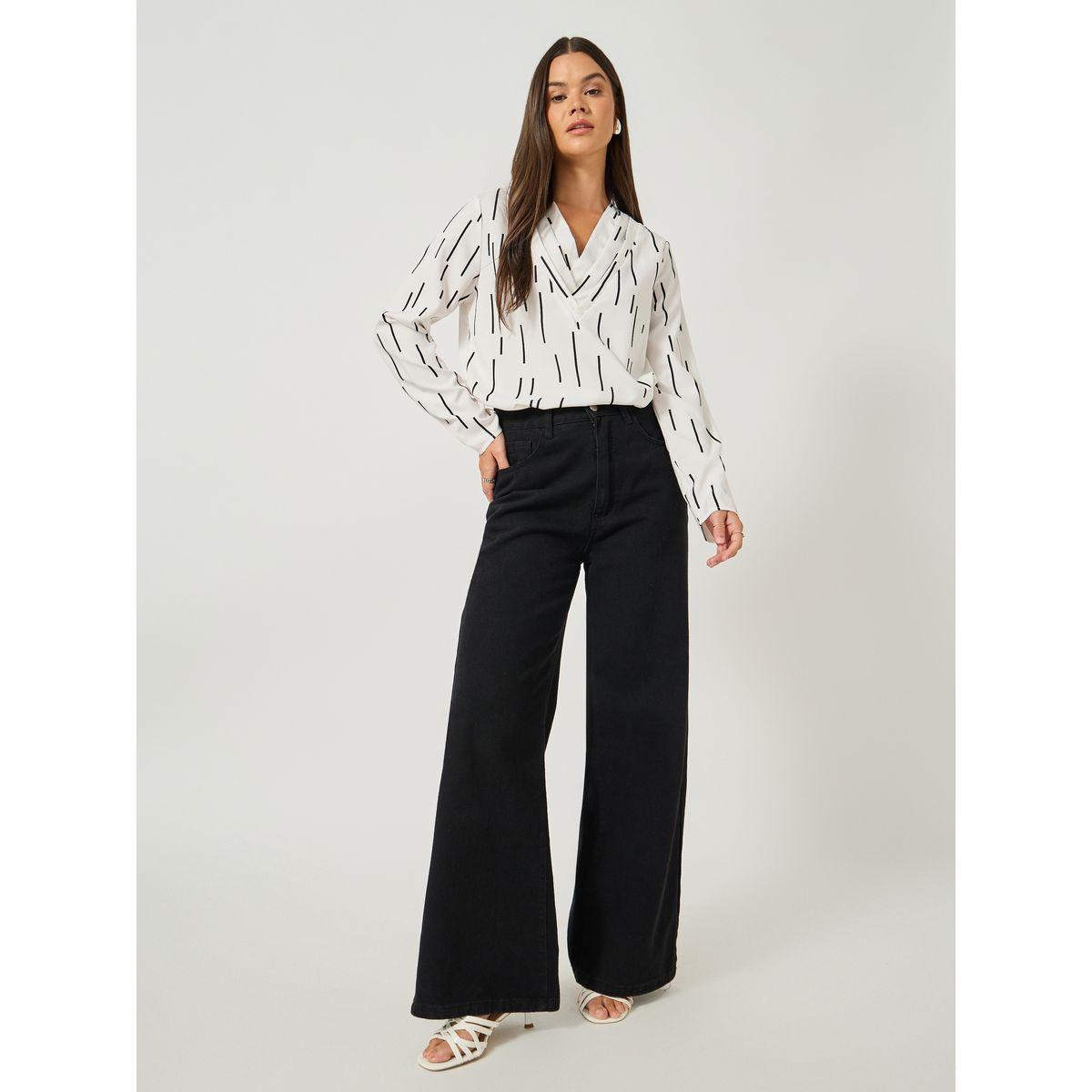 بلوزة مطبعة بالكامل مع أكمام طويلة-women-clothing-shirtsandblouses-blouses-image-2