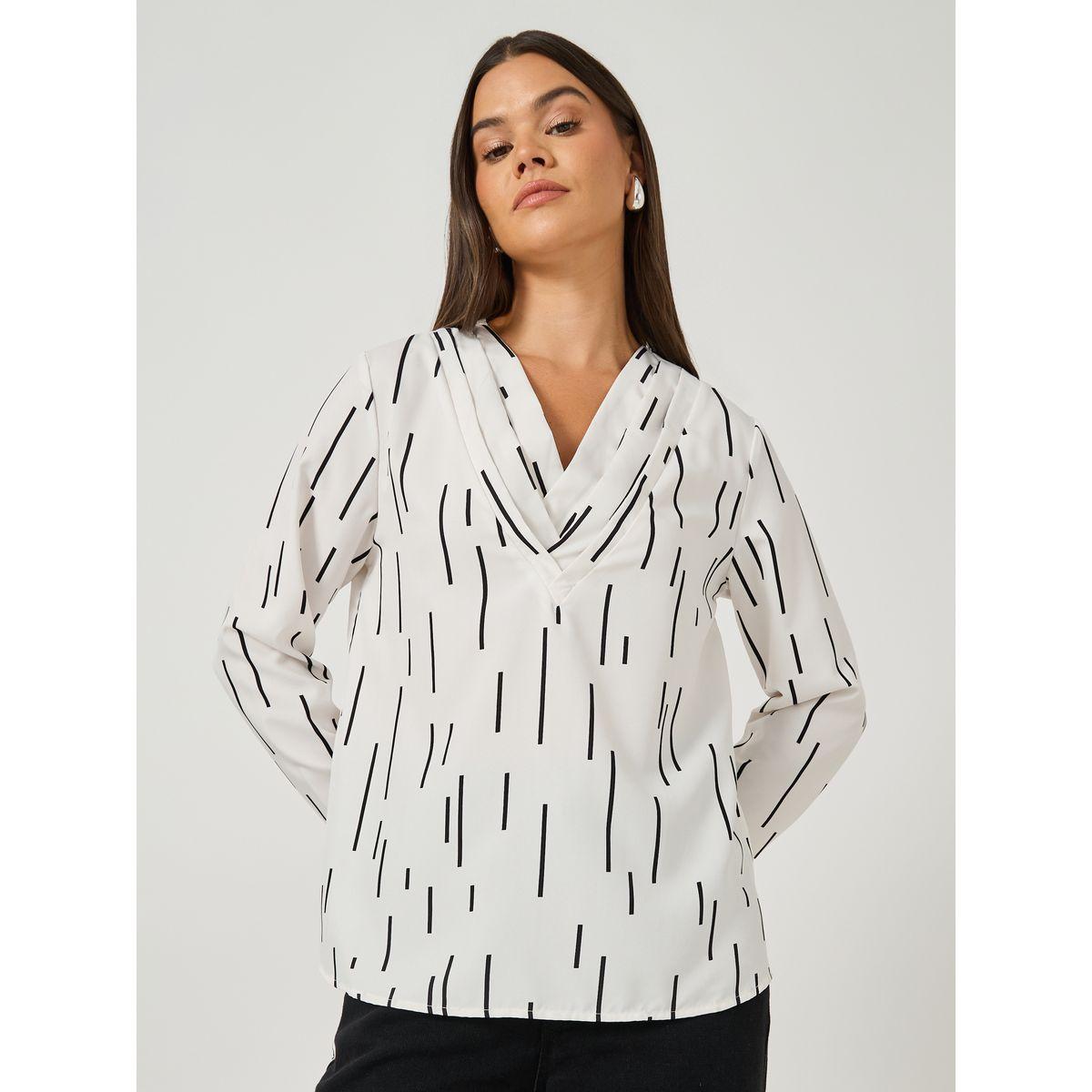 بلوزة مطبعة بالكامل مع أكمام طويلة-women-clothing-shirtsandblouses-blouses-image-3