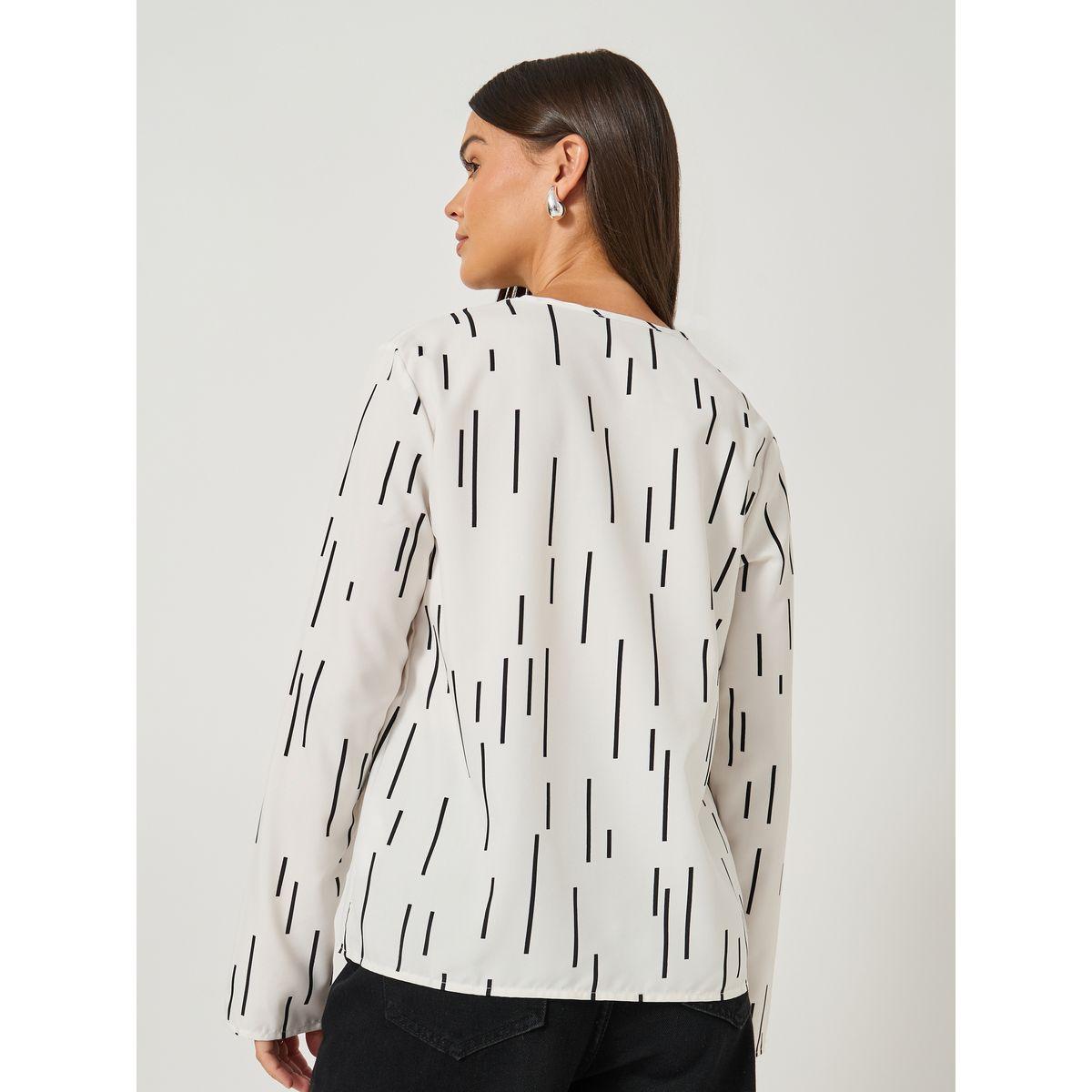 بلوزة مطبعة بالكامل مع أكمام طويلة-women-clothing-shirtsandblouses-blouses-image-5