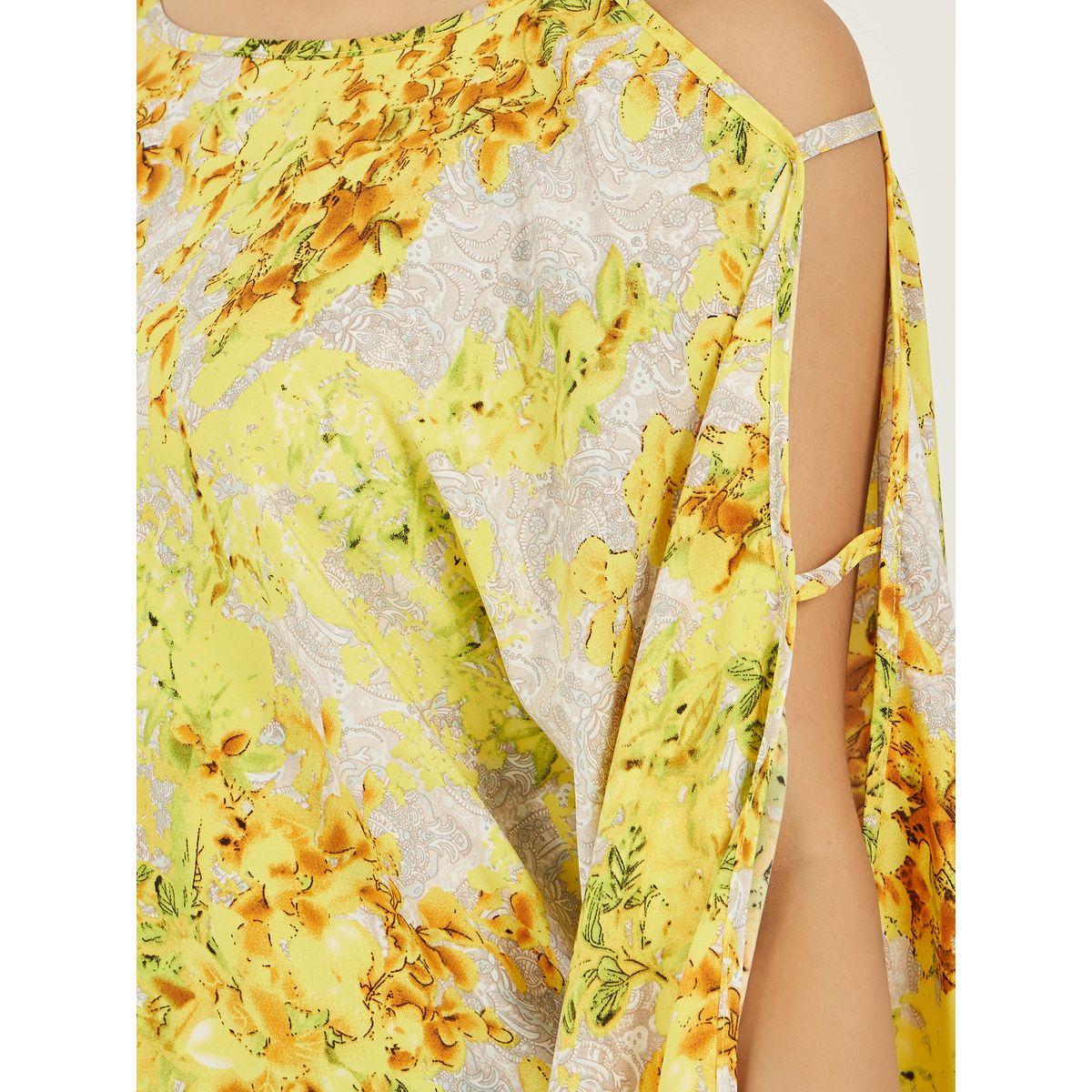 Styli Floral Print Cold Shoulder Sleeves Blouse-women-clothing-shirtsandblouses-blouses-image-4