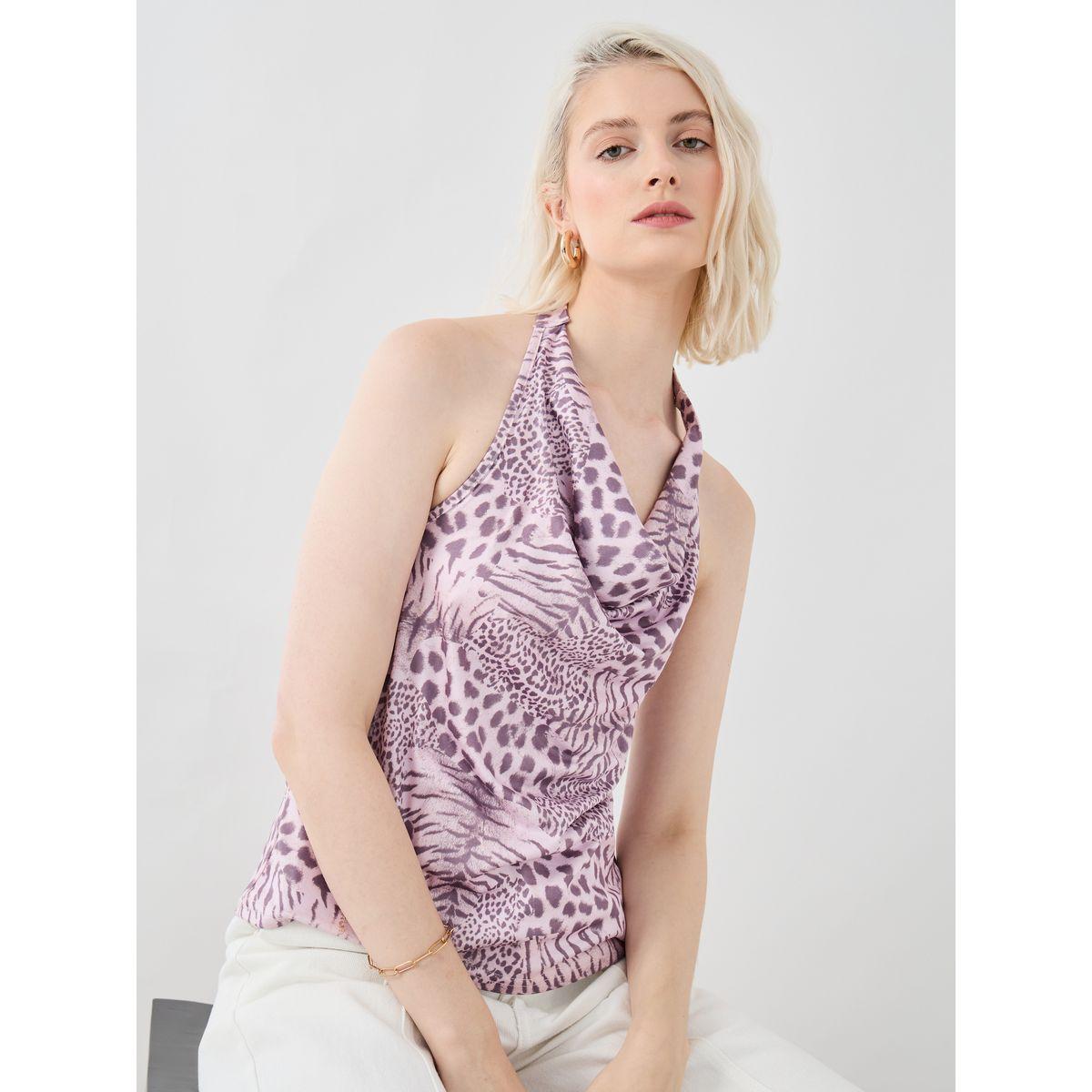 بلوزة بلا أكمام وياقة هولتر-women-clothing-tshirts-image-1