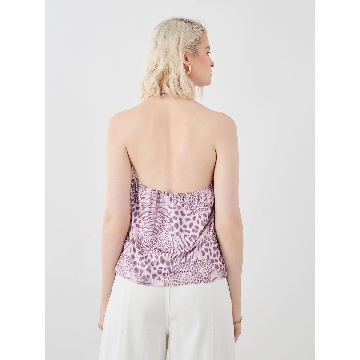 Styli Printed Halter Neck Sleeveless Top-women-clothing-tshirts-image-6