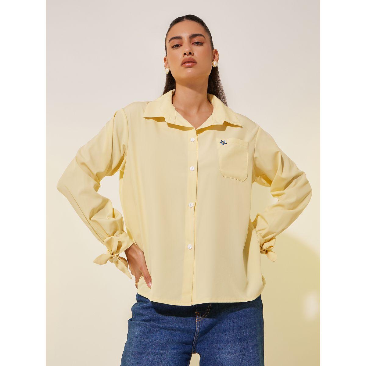 بلوزة فضفاضة بتفاصيل مُطرّزة وربطة فيونكة-women-clothing-shirtsandblouses-shirts-image-3