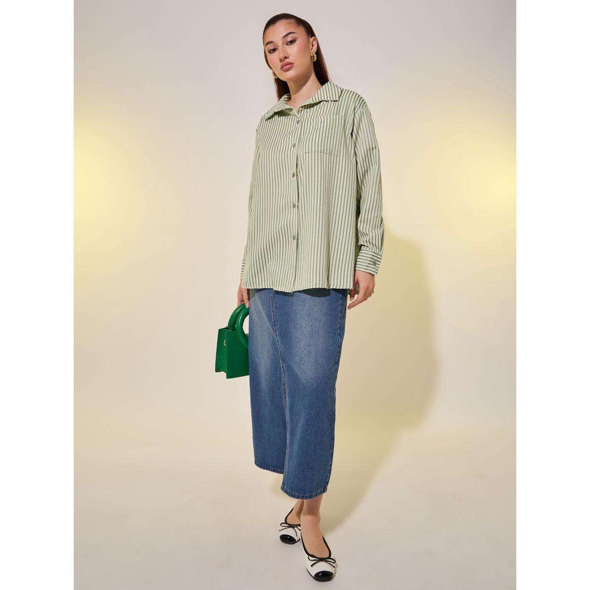 Styli Stripes Oversized Spread Collar Shirt-women-clothing-shirtsandblouses-shirts-image-2