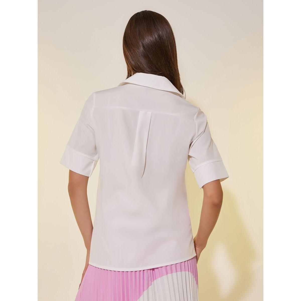 بلوزة سادة بقصة عادية وأكمام قصيرة-women-clothing-shirtsandblouses-shirts-image-5