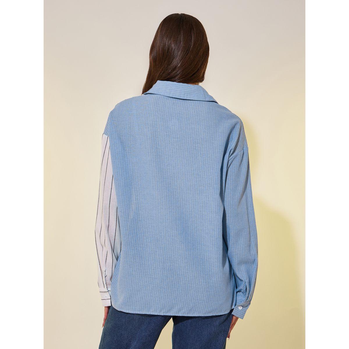 Styli Striped Long Sleeve Oversized Shirt-women-clothing-shirtsandblouses-shirts-image-4