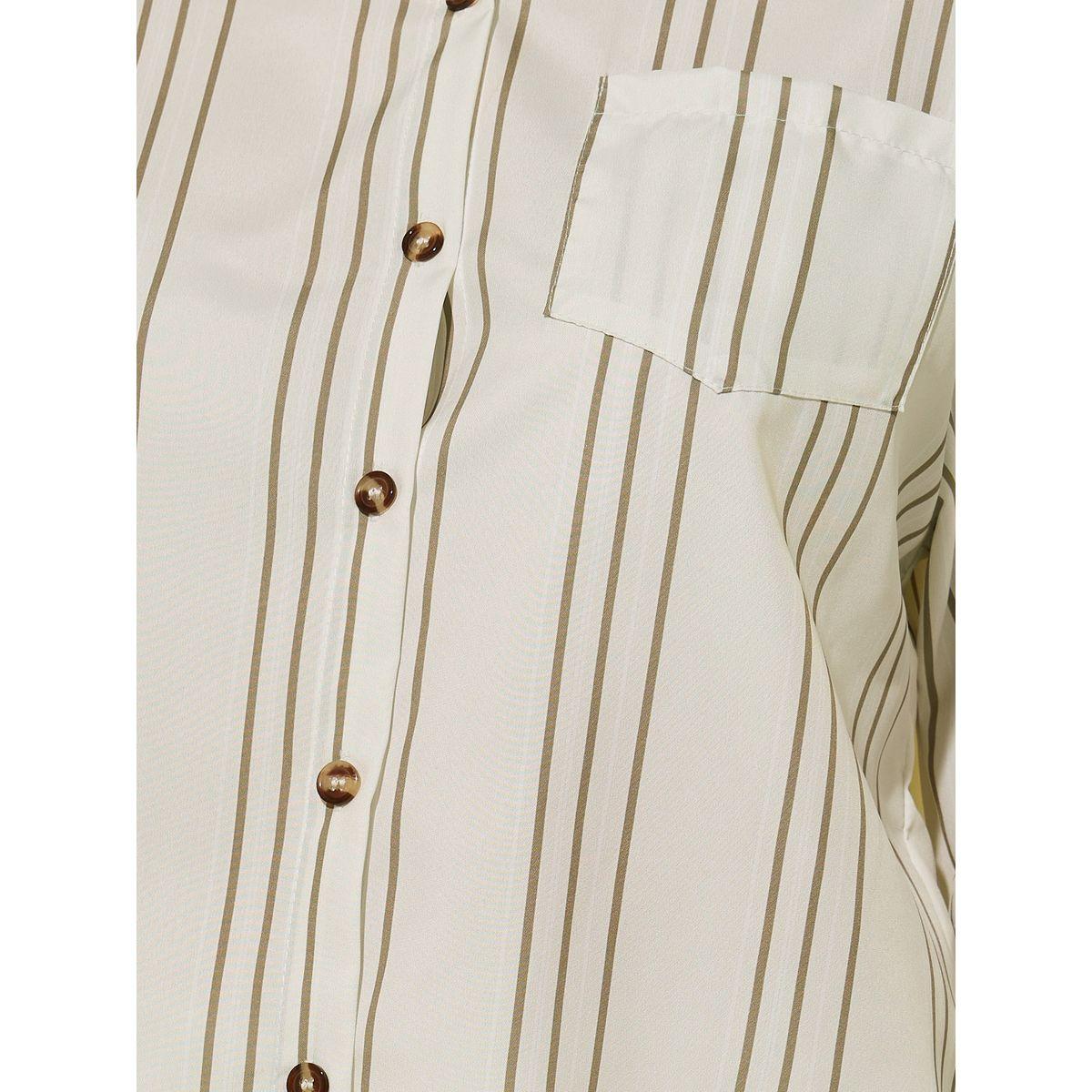 Styli Striped Pattern Front Pocket Oversize Shirt-women-clothing-shirtsandblouses-shirts-image-3
