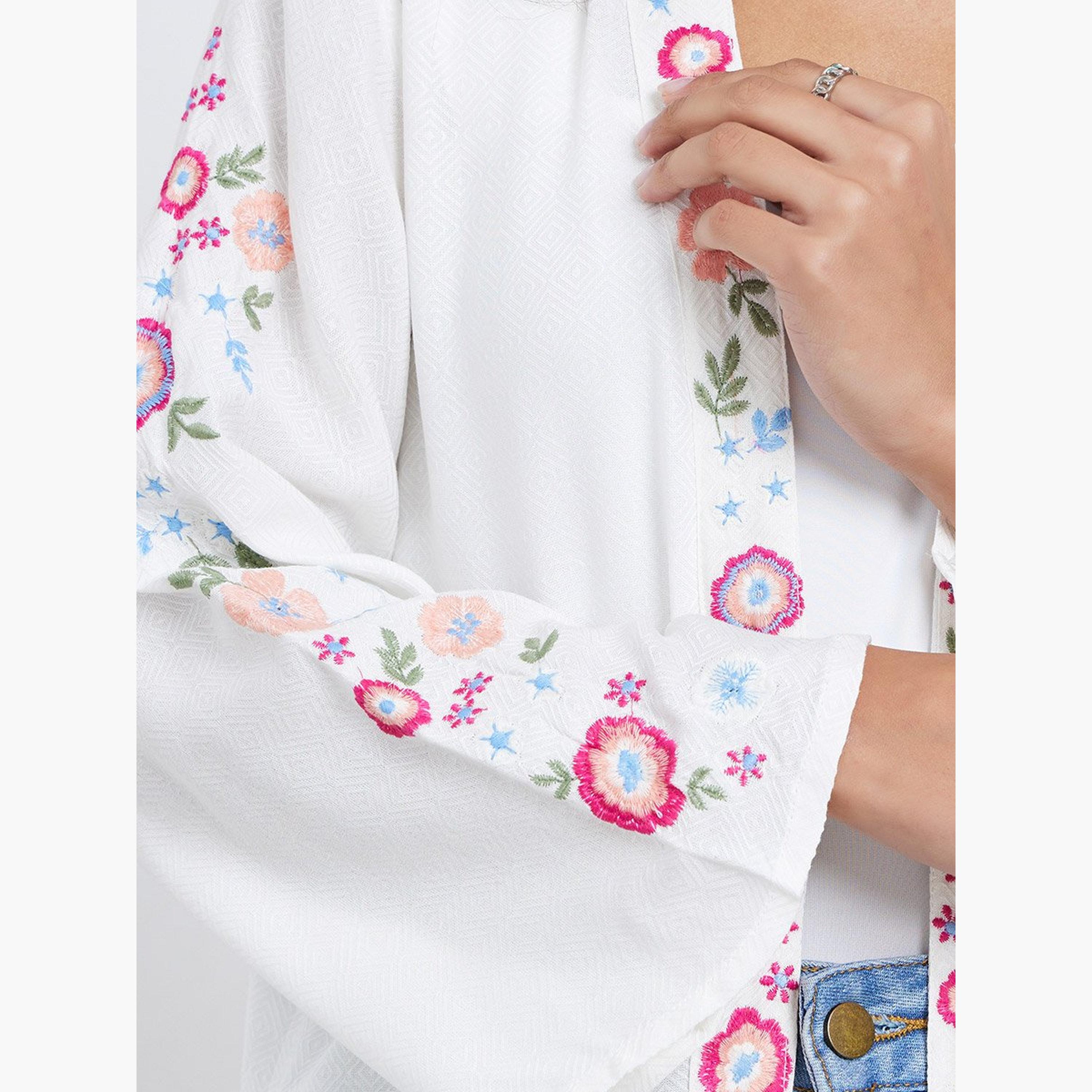 Styli Off White Regular Fit Embroidered Kimono-women-clothing-cardigansandjumpers-cardigans-image-3