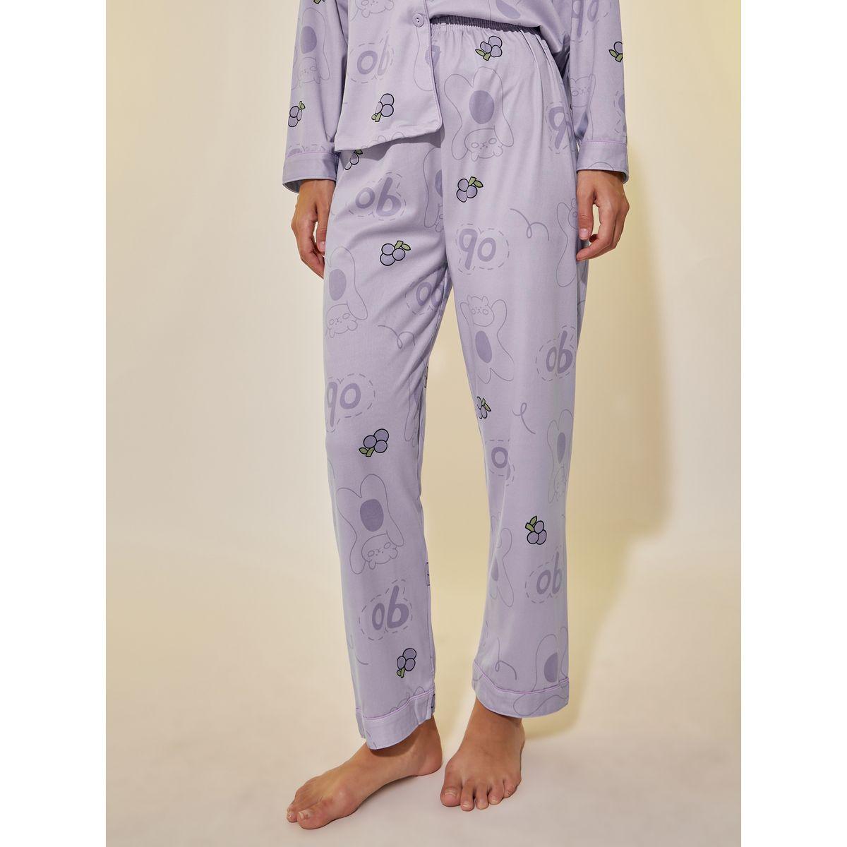 Styli Fruit Printed Long Sleeve Shirt and Pyjama Set-women-clothing-nightwear-pyjamas-longsets-image-4