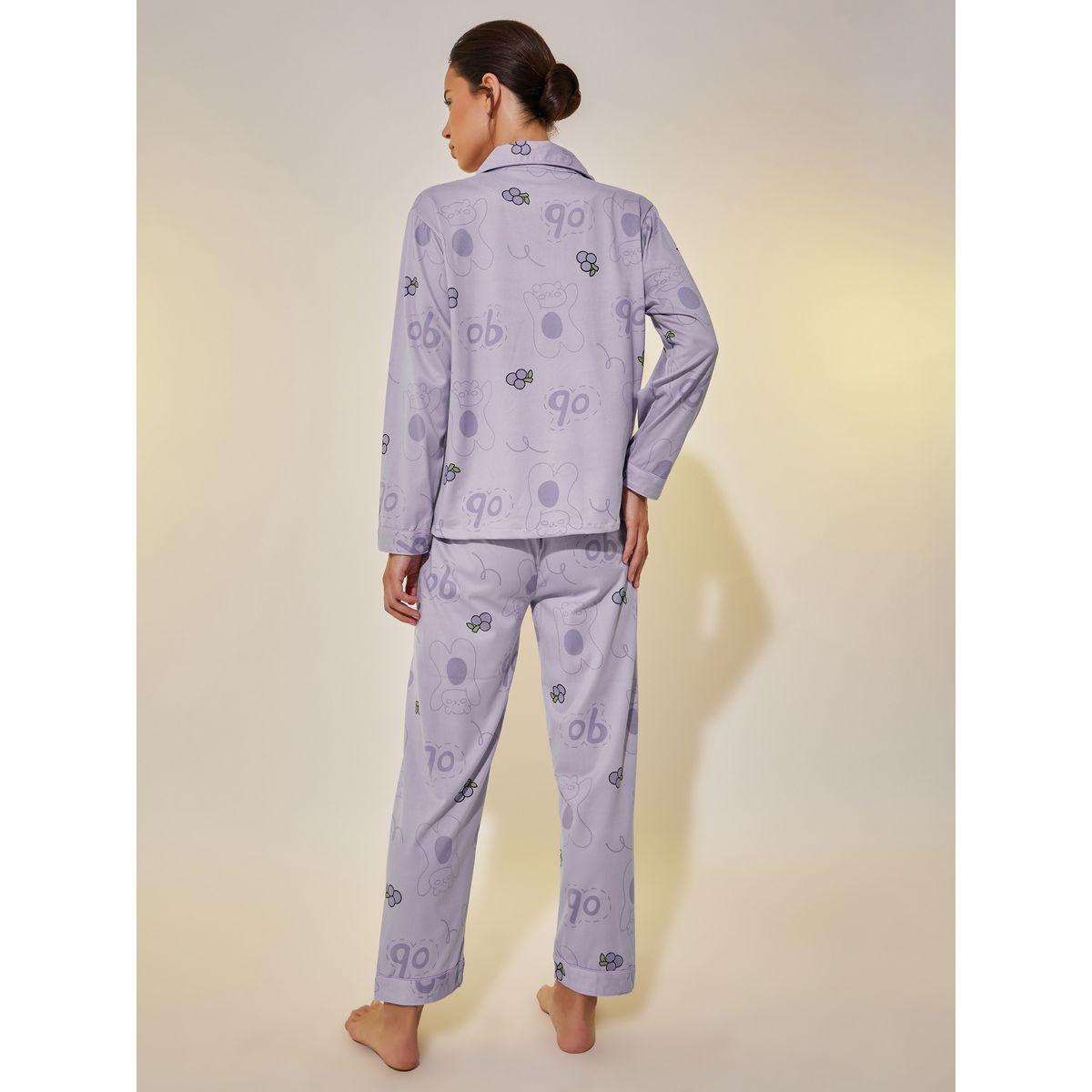 Styli Fruit Printed Long Sleeve Shirt and Pyjama Set-women-clothing-nightwear-pyjamas-longsets-image-5