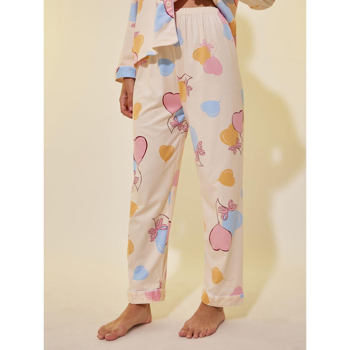 طقم بيجاما من بنطال وبلوزة بأكمام طويلة-women-clothing-nightwear-pyjamas-longsets-image-4