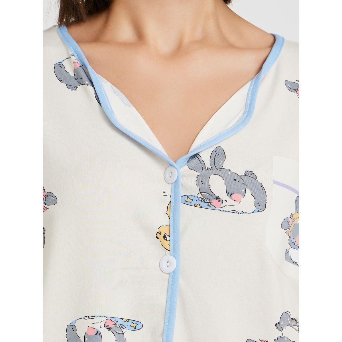 طقم بيجاما من بنطال وبلوزة بأكمام طويلة-women-clothing-nightwear-pyjamas-longsets-image-3