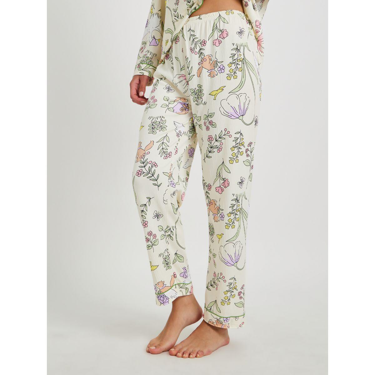Styli Floral Print Long Sleeve Shirt and Pyjama Set-women-clothing-nightwear-pyjamas-longsets-image-5