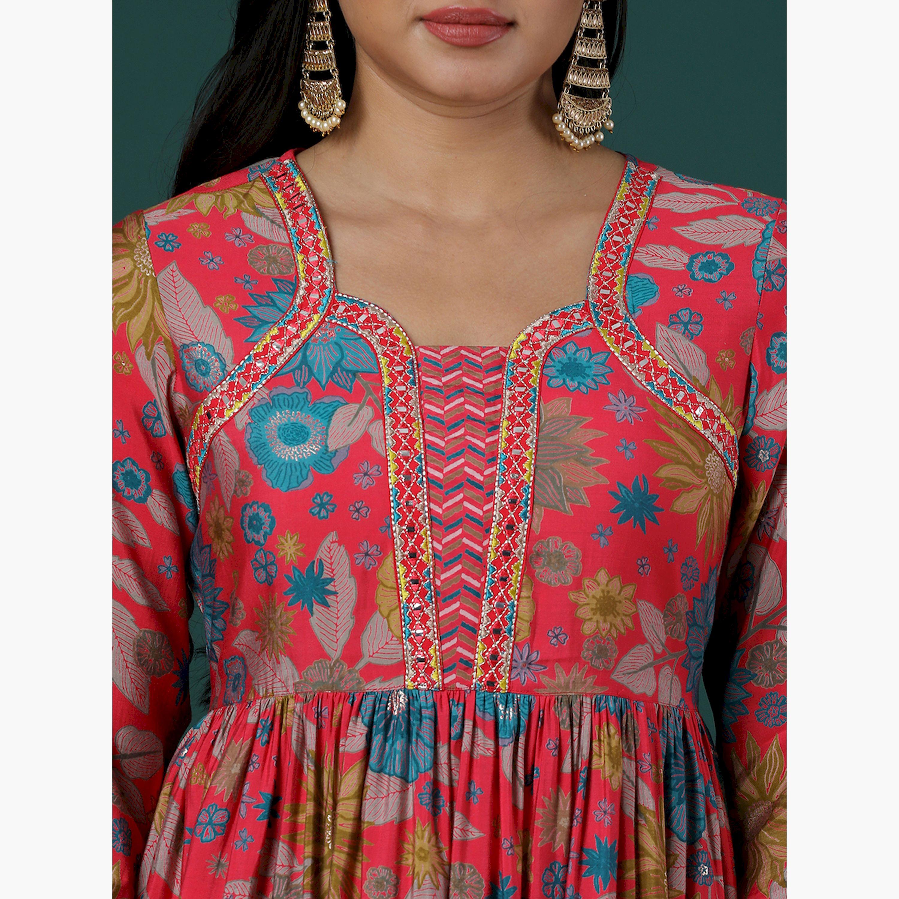 غلوبوس × ستايلي - طقم تونيك ببلوم مورّد مع بنطال بطبعة شيفرون-women-clothing-coordsets-image-4