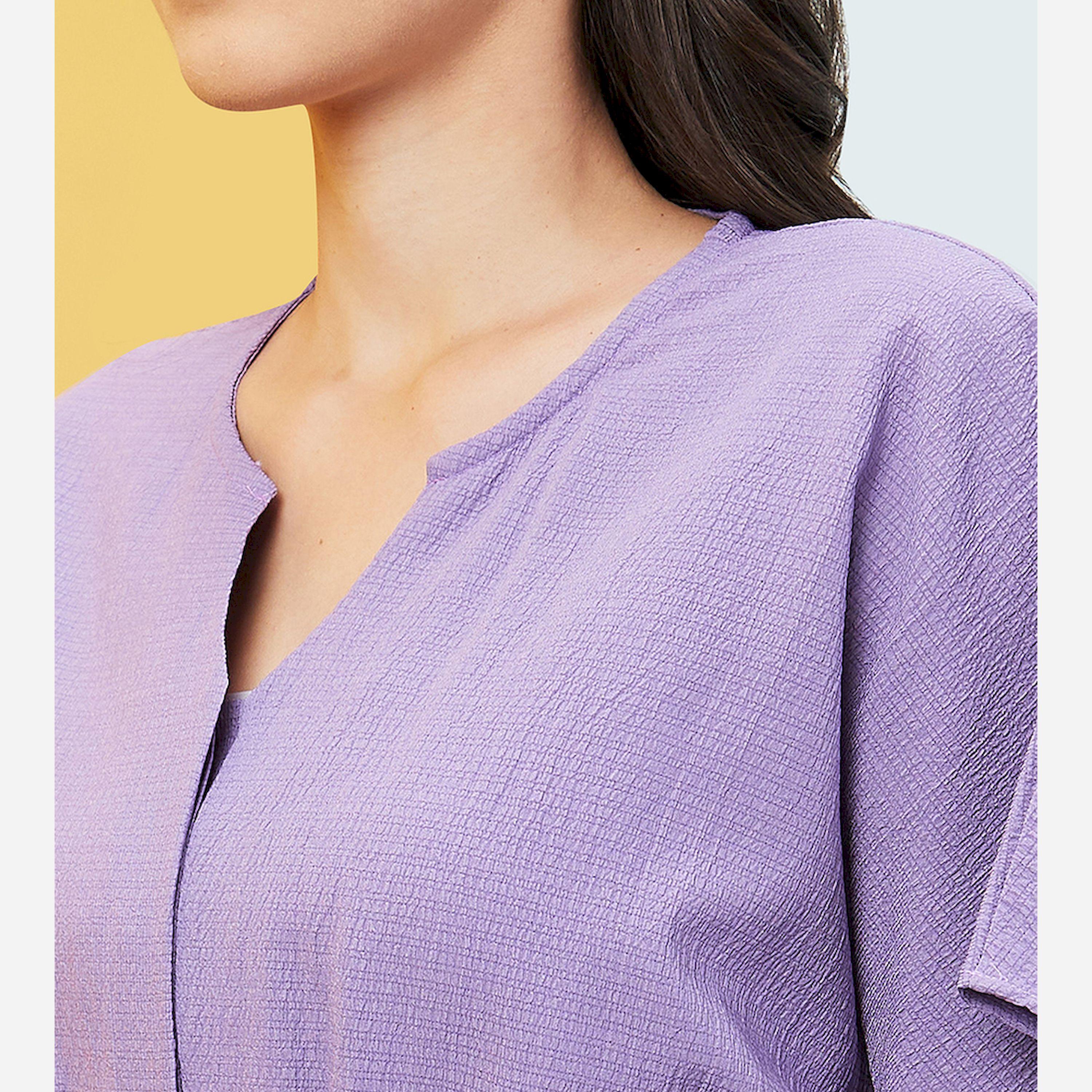 Globus X Styli Solid V-Neck Kimono Sleeve Waist Tie-Up Jumpsuit-women-clothing-jumpsuits-image-4