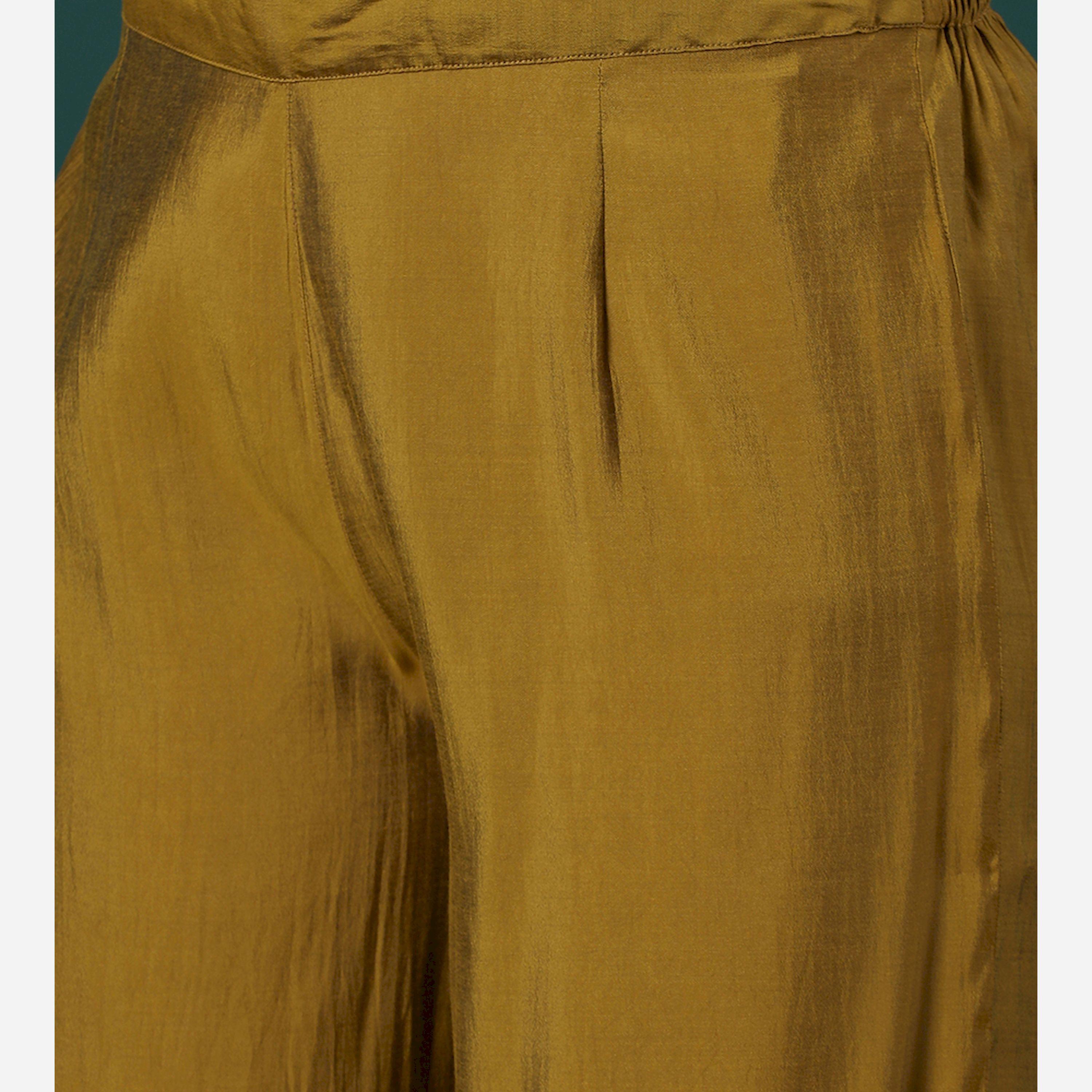 Globus X Styli Sequined Floral Embroidered V-Neck Straight Kurta And Pants With Dupatta Set-women-clothing-ethnicwear-kurtasets-image-5
