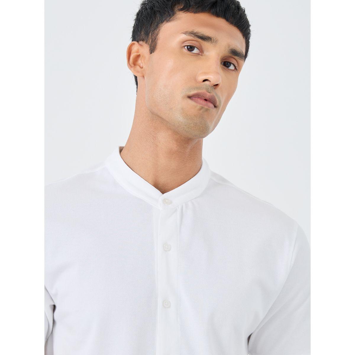 قميص بقصة عادية وأكمام قصيرة-men-clothing-shirts-image-3