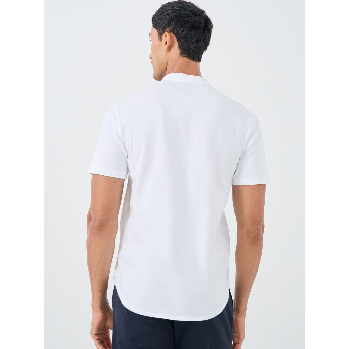 قميص بقصة عادية وأكمام قصيرة-men-clothing-shirts-image-4