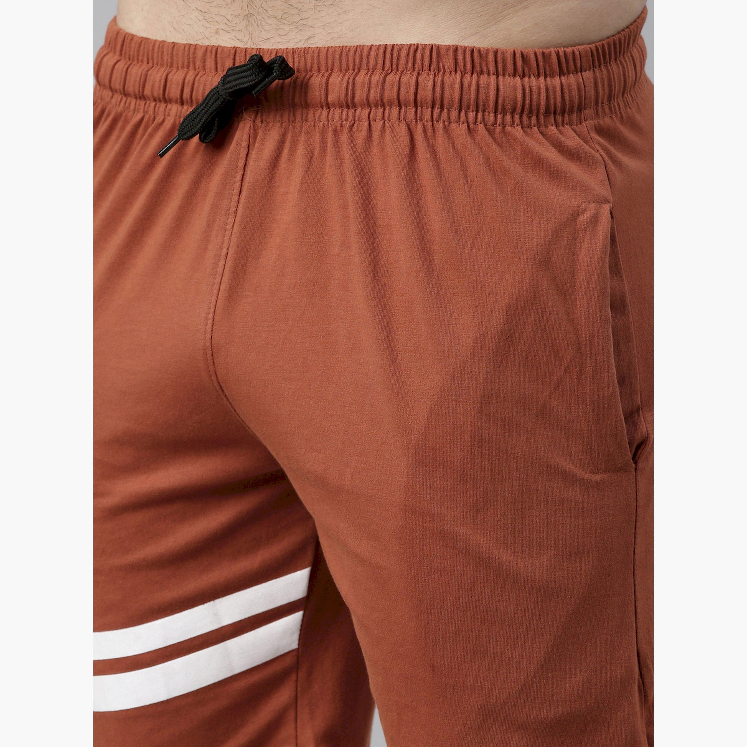 Bushirt X Styli Striped Round Neck T-Shirt and Shorts Co-Ords-men-clothing-coordsets-image-2