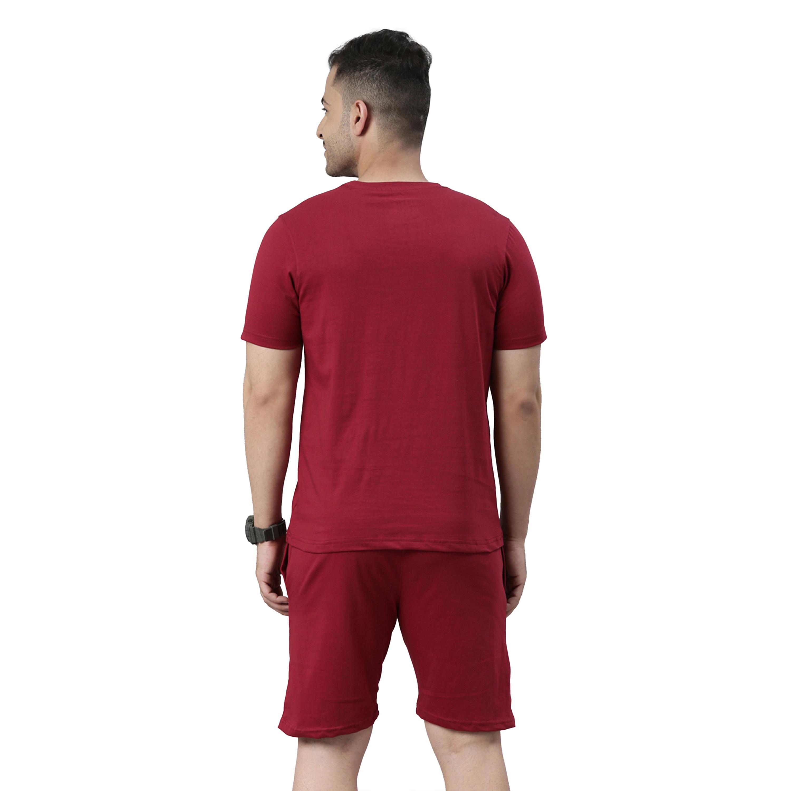 Bushirt X Styli Striped Round Neck T-Shirt and Shorts Co-Ords-men-clothing-coordsets-image-6