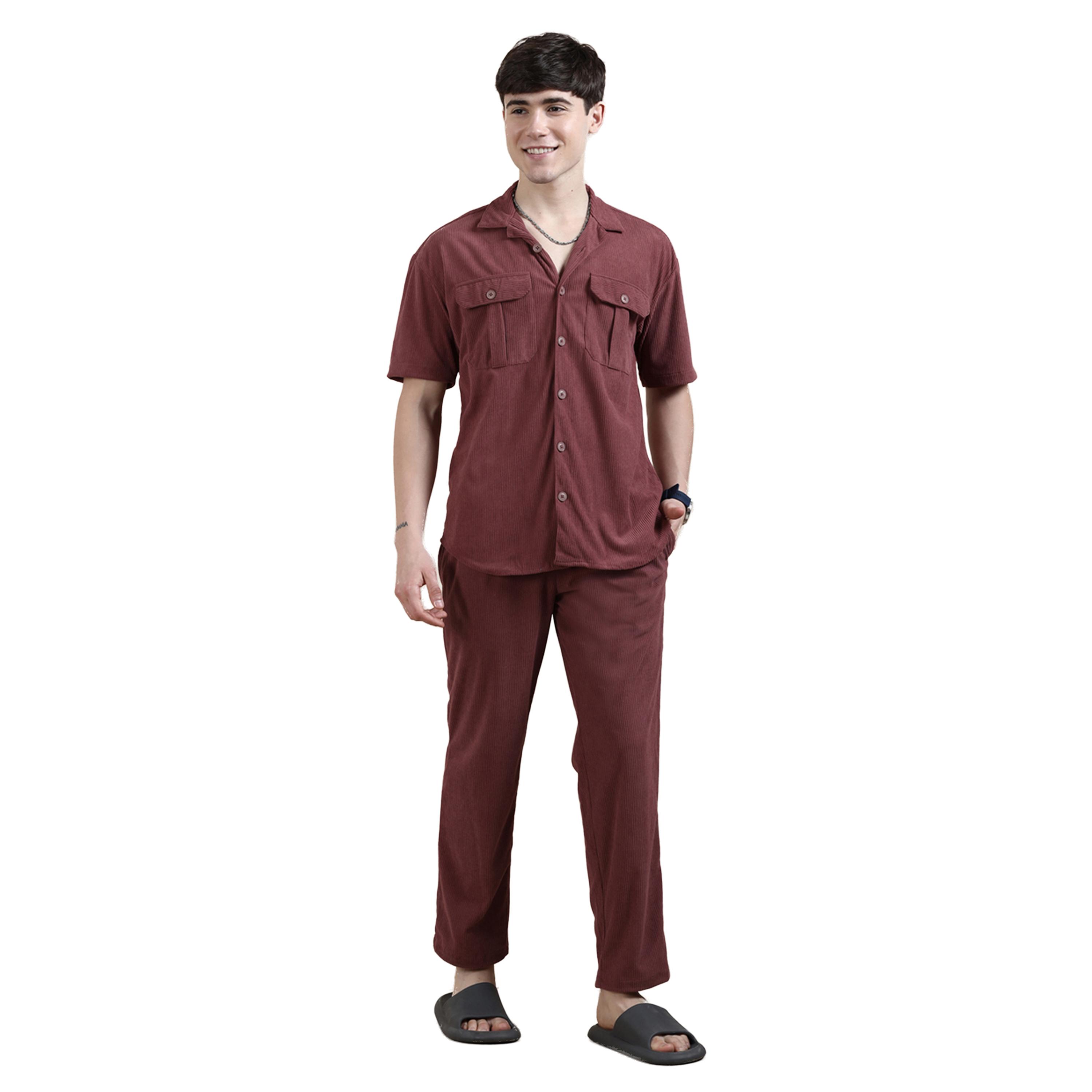 Bushirt X Styli Regular Fit Buttoned Shirt with Pants Co-Ords-men-clothing-coordsets-image-1