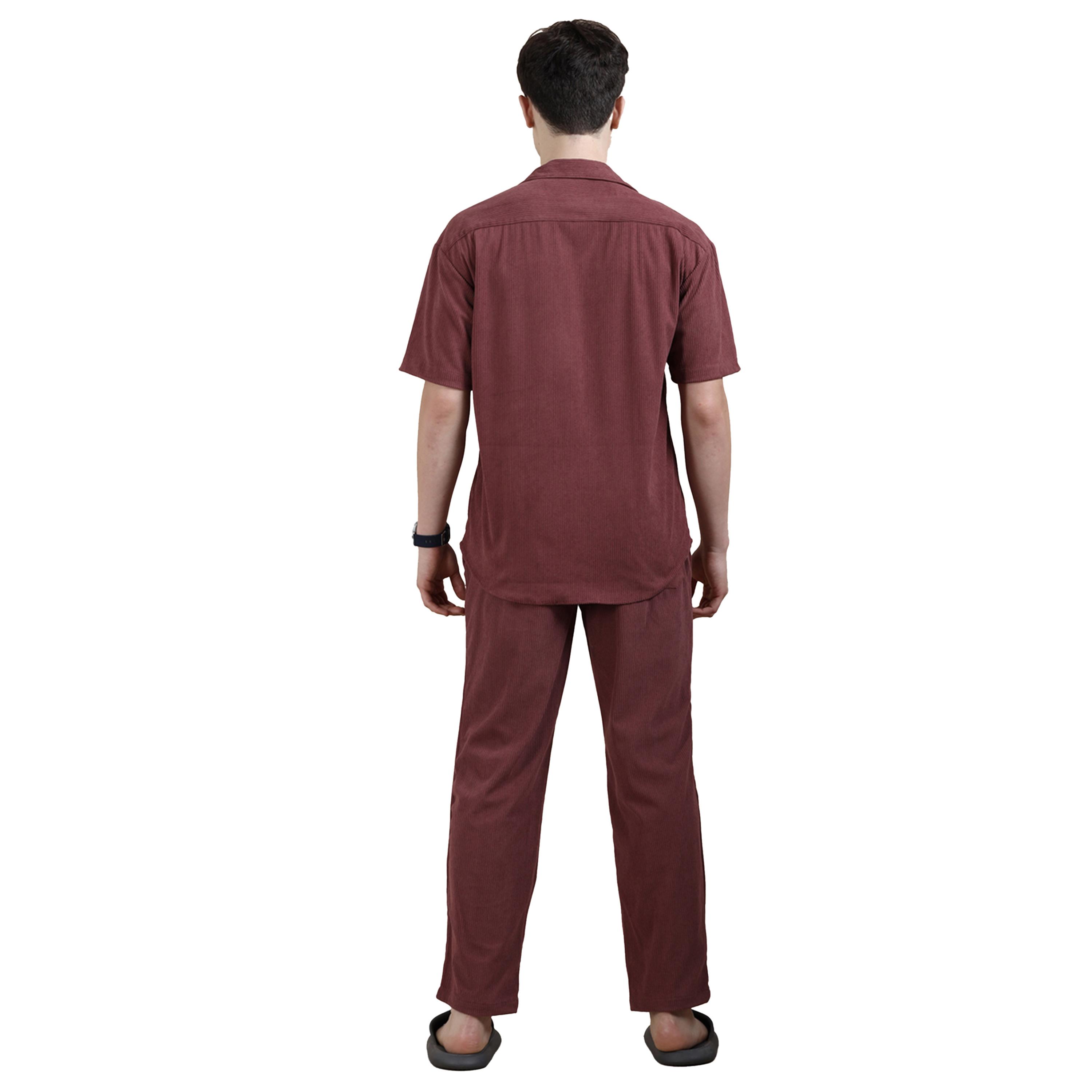 Bushirt X Styli Regular Fit Buttoned Shirt with Pants Co-Ords-men-clothing-coordsets-image-3