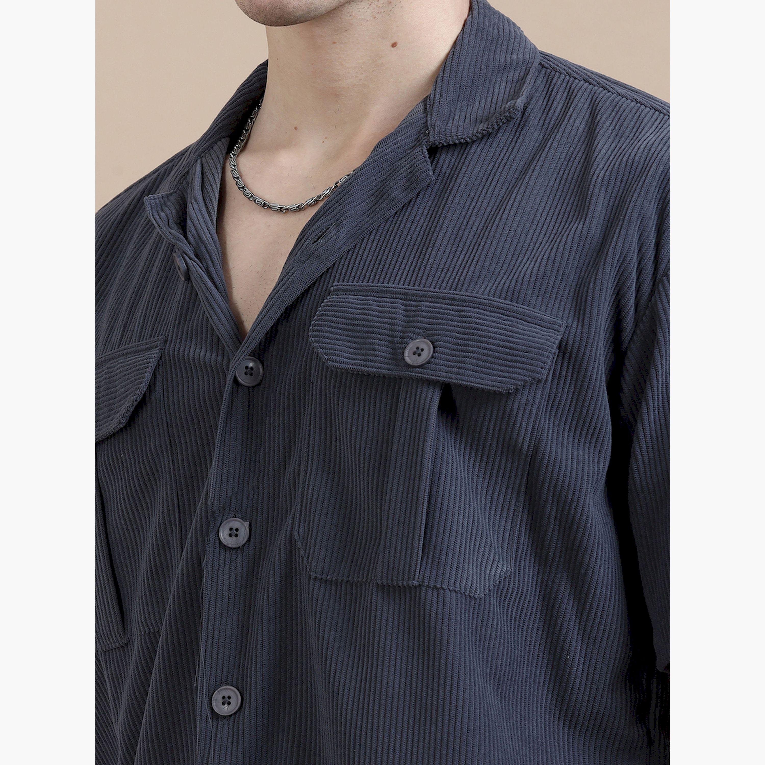 Bushirt X Styli Regular Fit Notch Label Shirt with Pants Co-Ords-men-clothing-coordsets-image-5