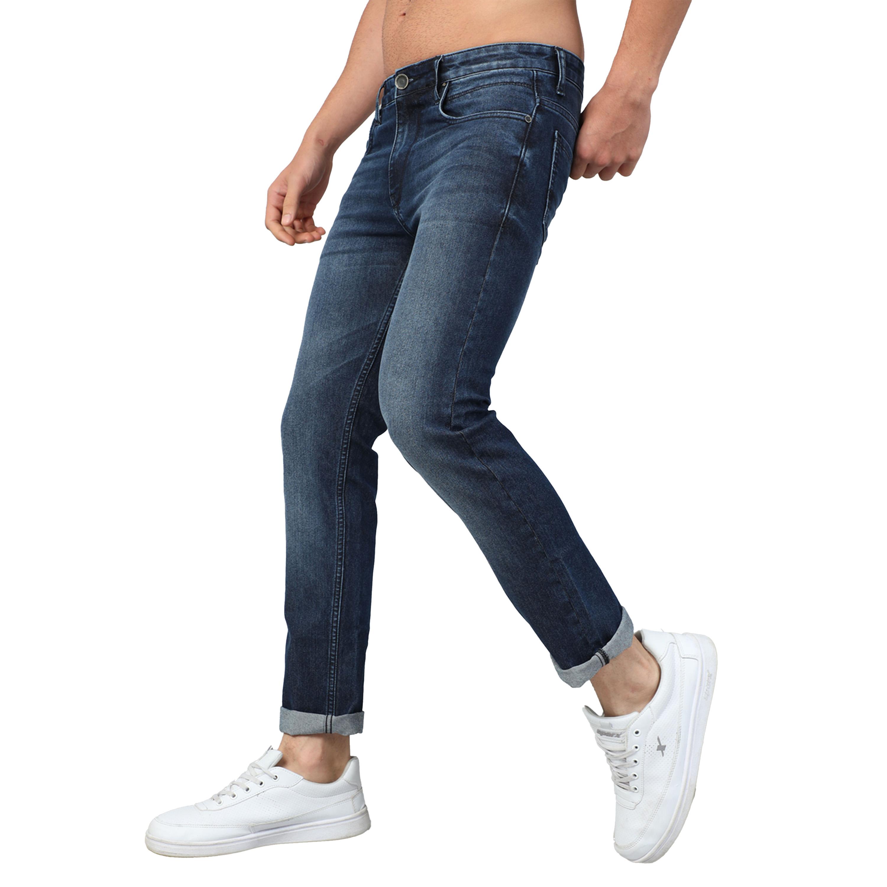 بوشيرت × ستايلي-  بنطال جينز قصّة عادية متوسط ​​الارتفاع-men-clothing-bottoms-jeans-image-4