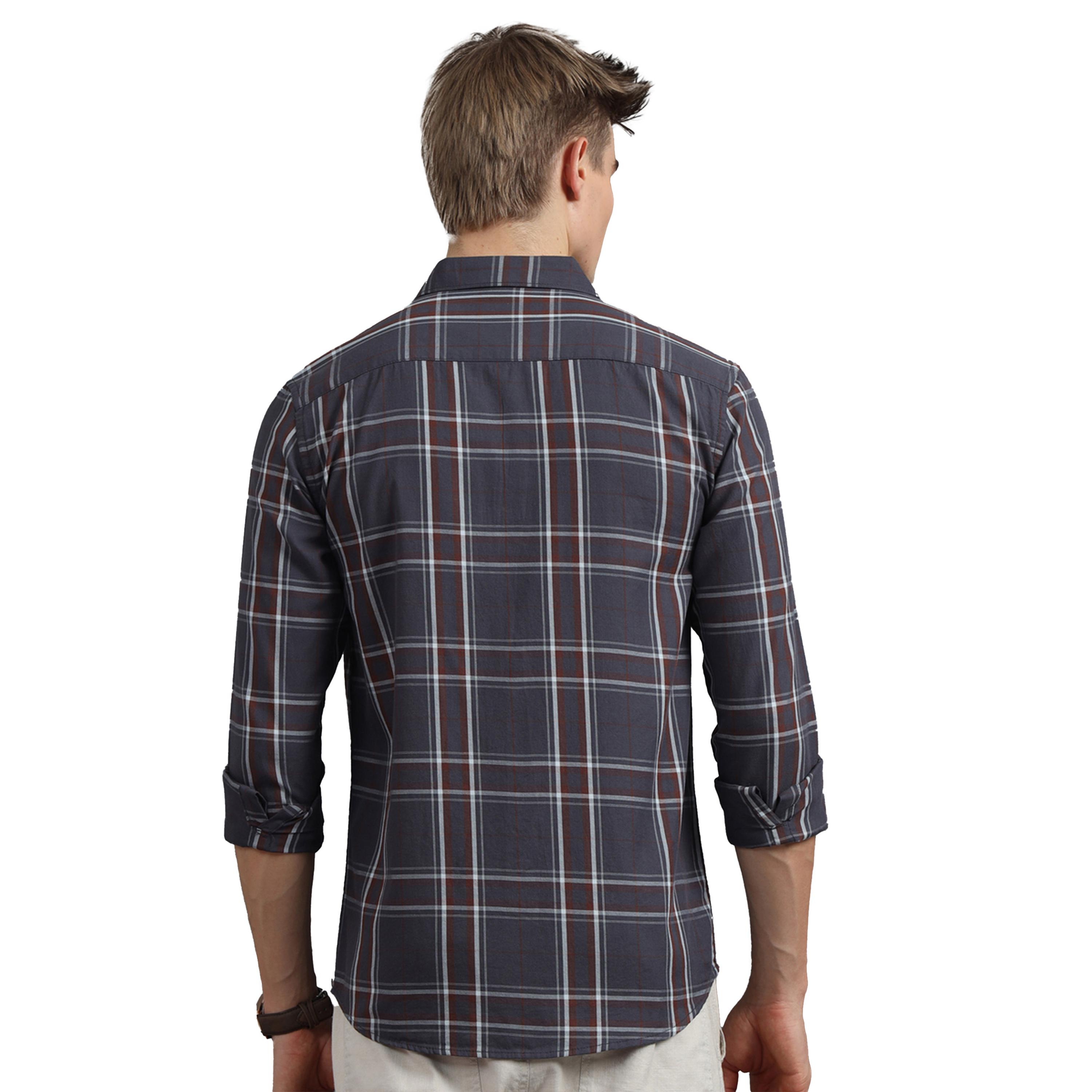 Bushirt X Styli Checked Spread Collar Regular Fit Shirt-men-clothing-shirts-image-5