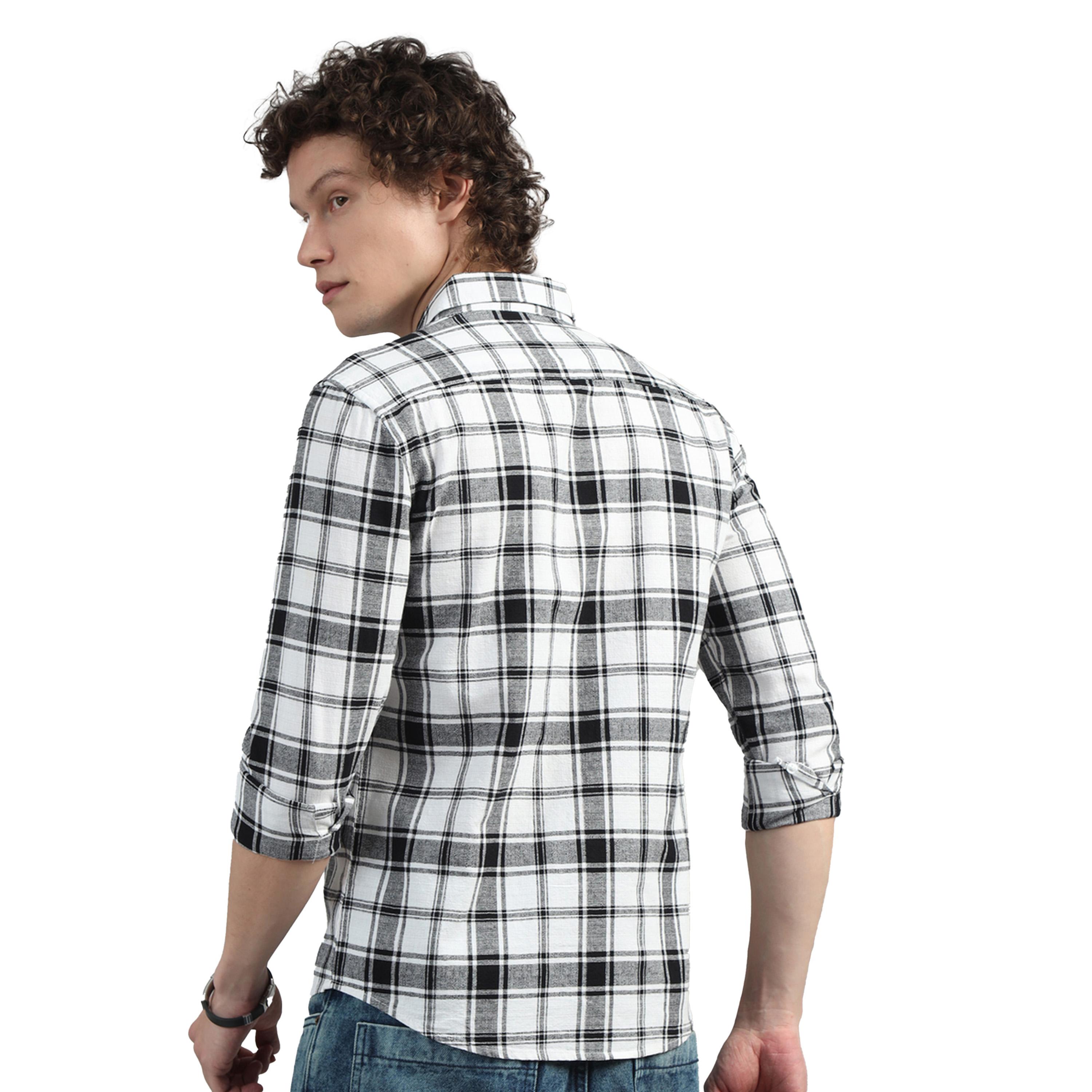 Bushirt X Styli Checked Spread Collar Regular Fit Shirt-men-clothing-shirts-image-4