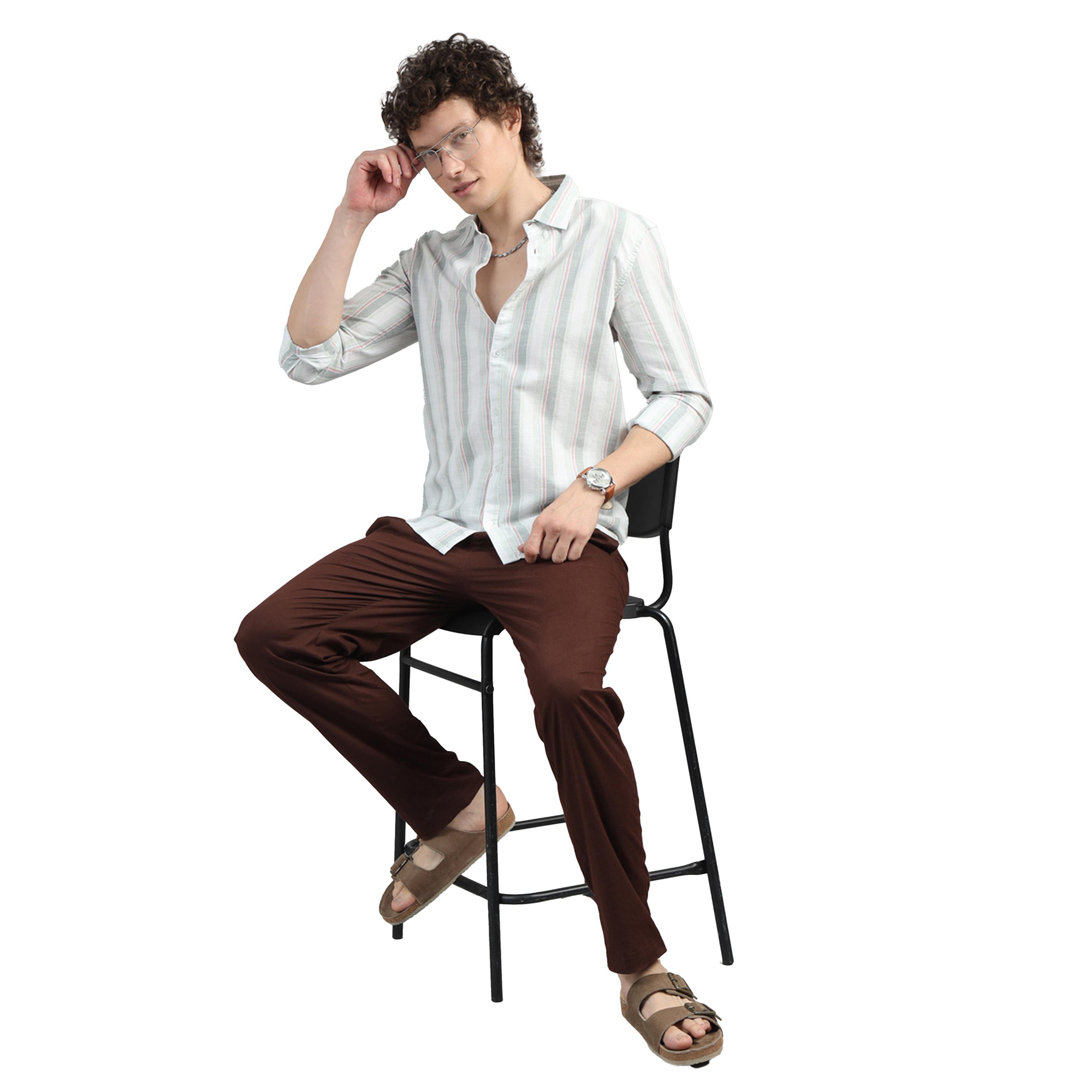 Bushirt X Styli Striped Spread Collar Regular Fit Shirt-men-clothing-shirts-image-2