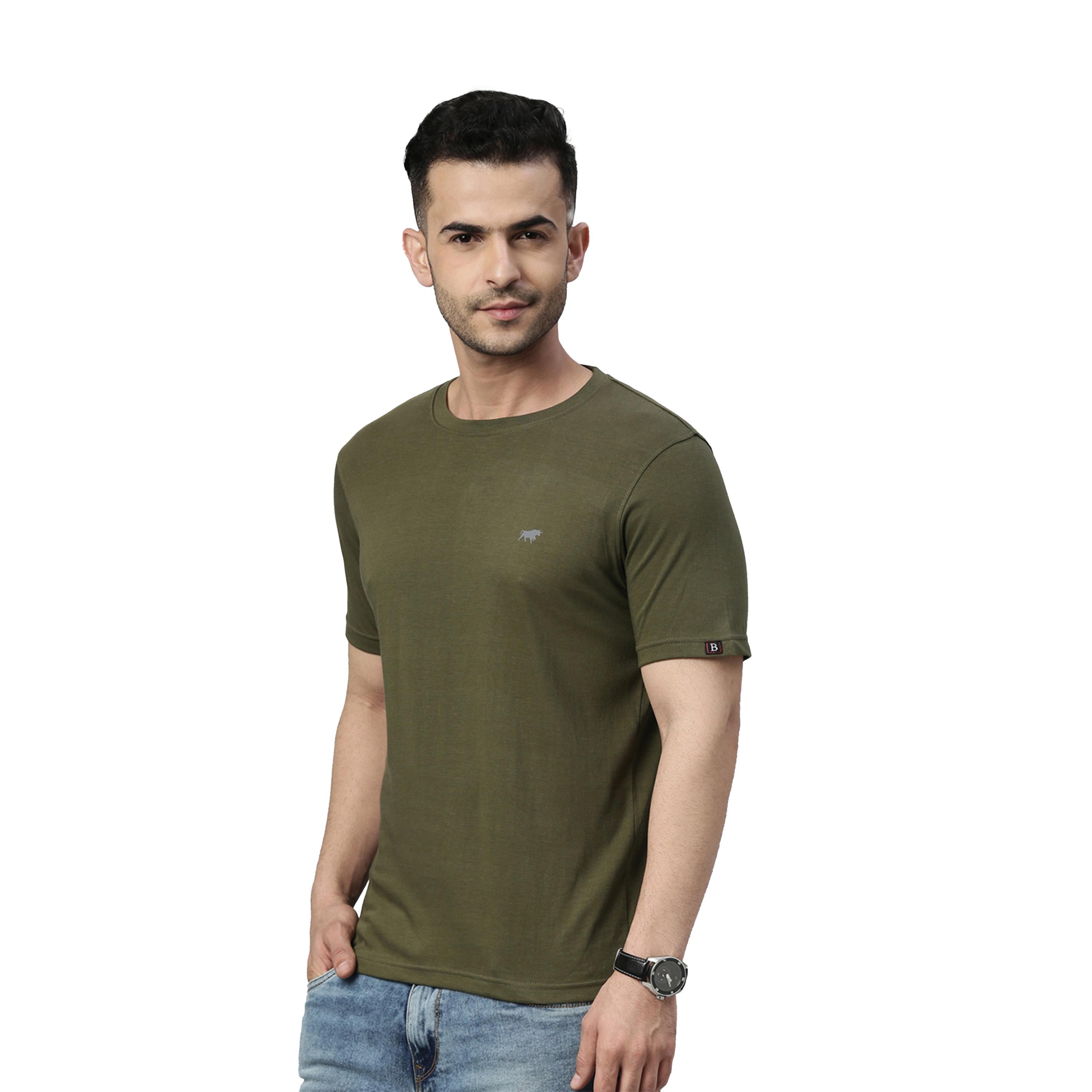 Bushirt X Styli Solid Round Neck Regular Fit T-Shirt-men-clothing-tshirtsandpolos-tshirts-image-2