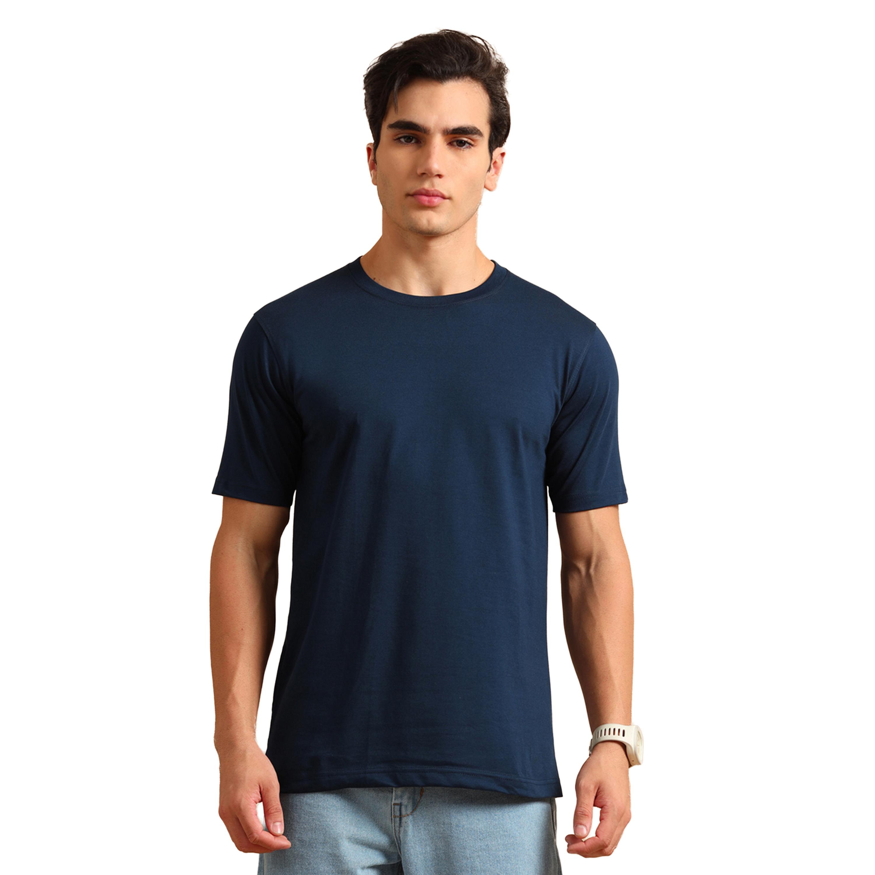 Bushirt X Styli Solid Round Neck Short Sleeve T-Shirt-men-clothing-tshirtsandpolos-tshirts-image-1