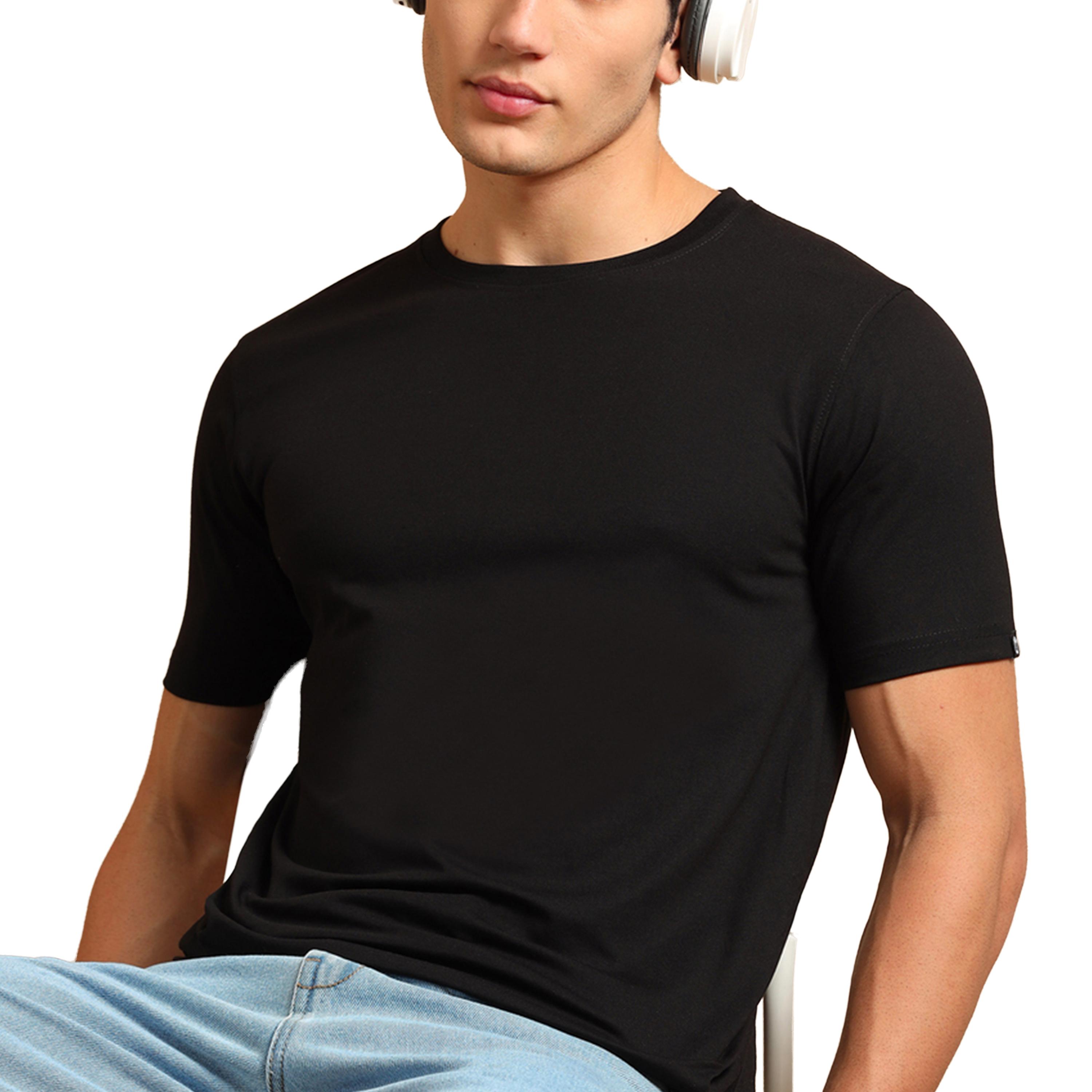 Bushirt X Styli Solid Round Neck Short Sleeve T-Shirt-men-clothing-tshirtsandpolos-tshirts-image-1