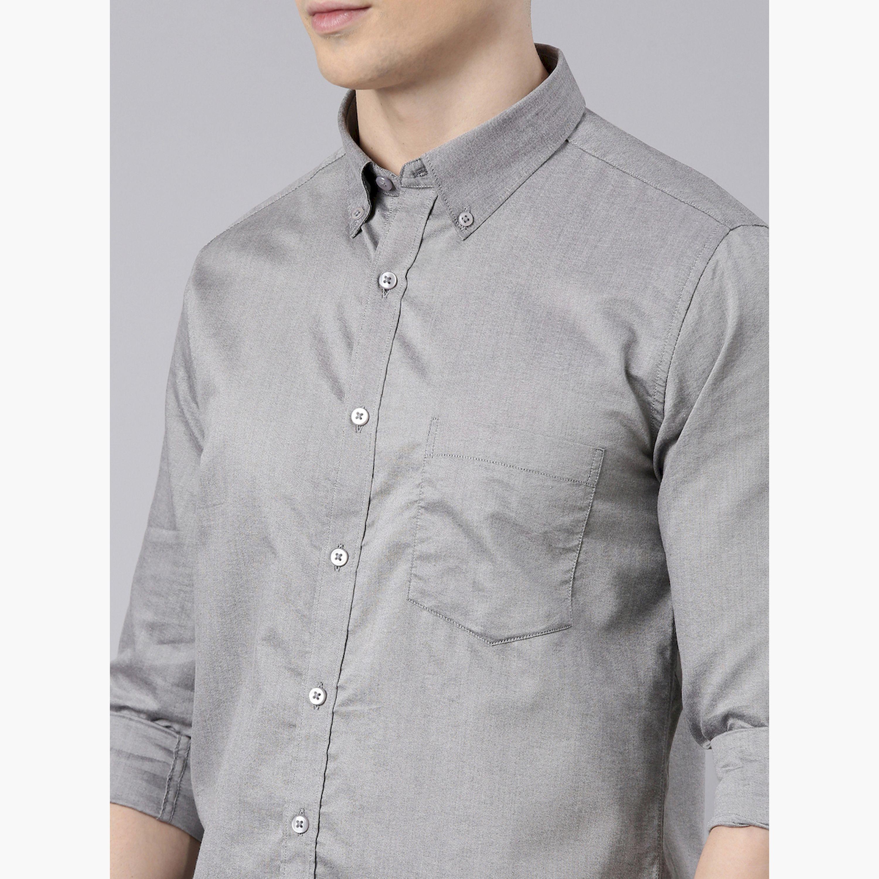 Bushirt X Styli Solid Spread Collar Regular Fit Shirt-men-clothing-shirts-image-5