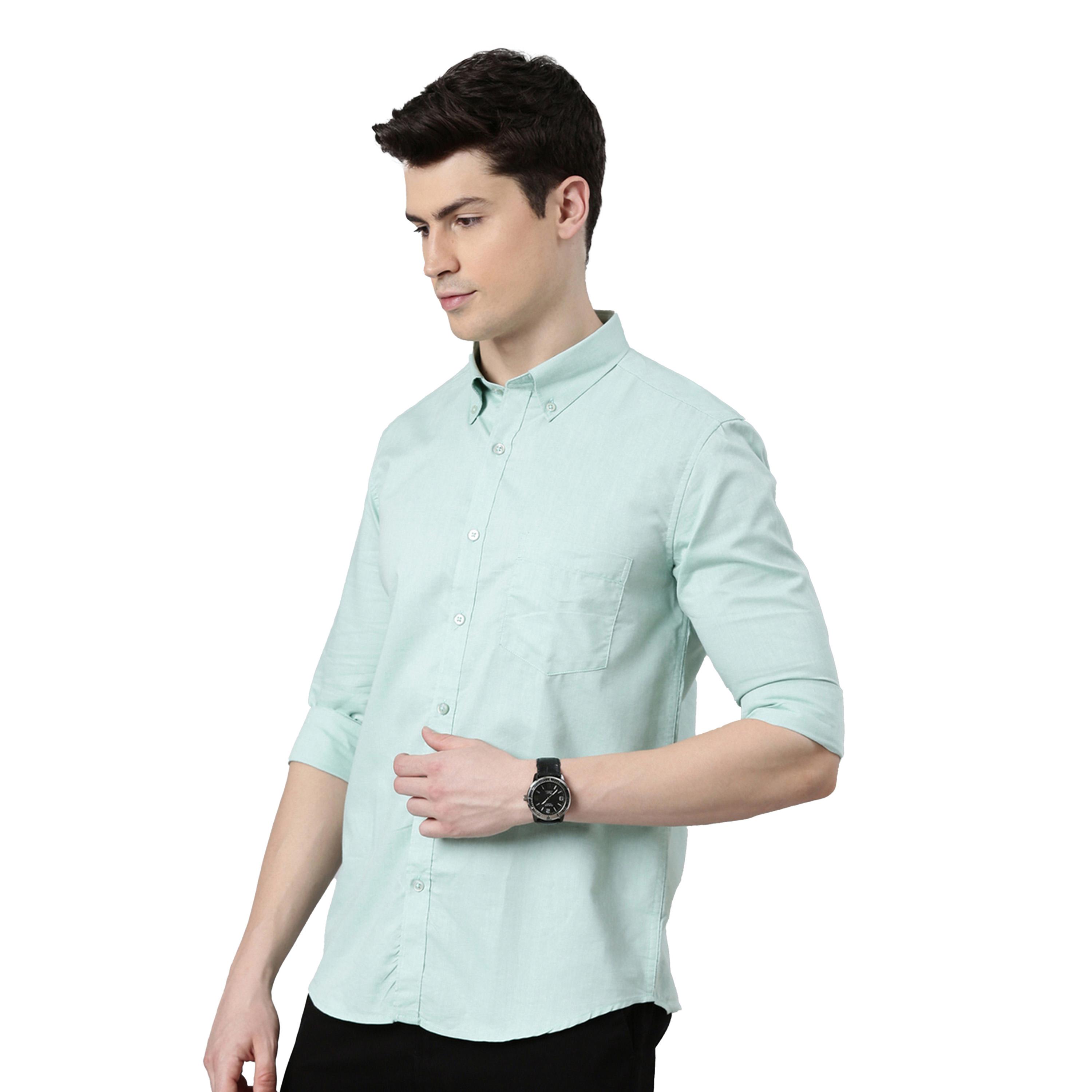 Bushirt X Styli Solid Spread Collar Regular Fit Shirt-men-clothing-shirts-image-2