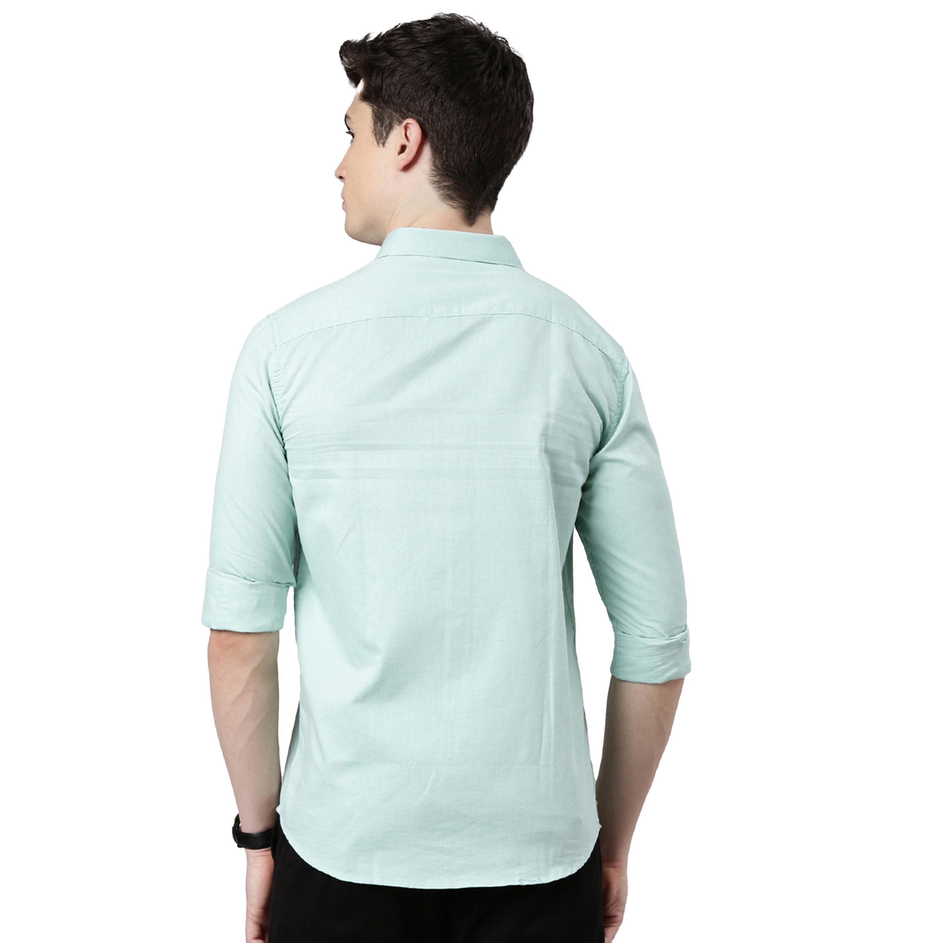 Bushirt X Styli Solid Spread Collar Regular Fit Shirt-men-clothing-shirts-image-3