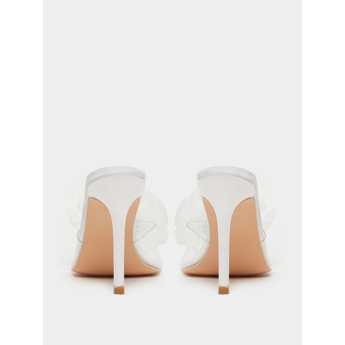 Styli Flower Detail Open Toe Stiletto Heel Sandals-women-shoes-heels-image-5