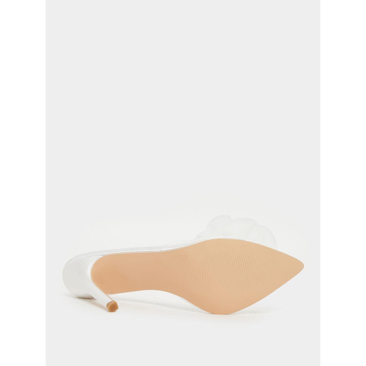 Styli Flower Detail Open Toe Stiletto Heel Sandals-women-shoes-heels-image-7